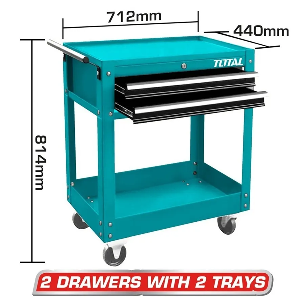 Carro Caja Gabinete Metalico Herramientas 2 Cajon-1