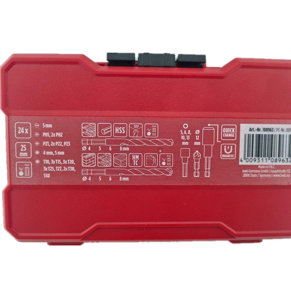 Puntas Y Brocas P/ Atornillar Taladrar 39 Piezas Kwb 108963-1