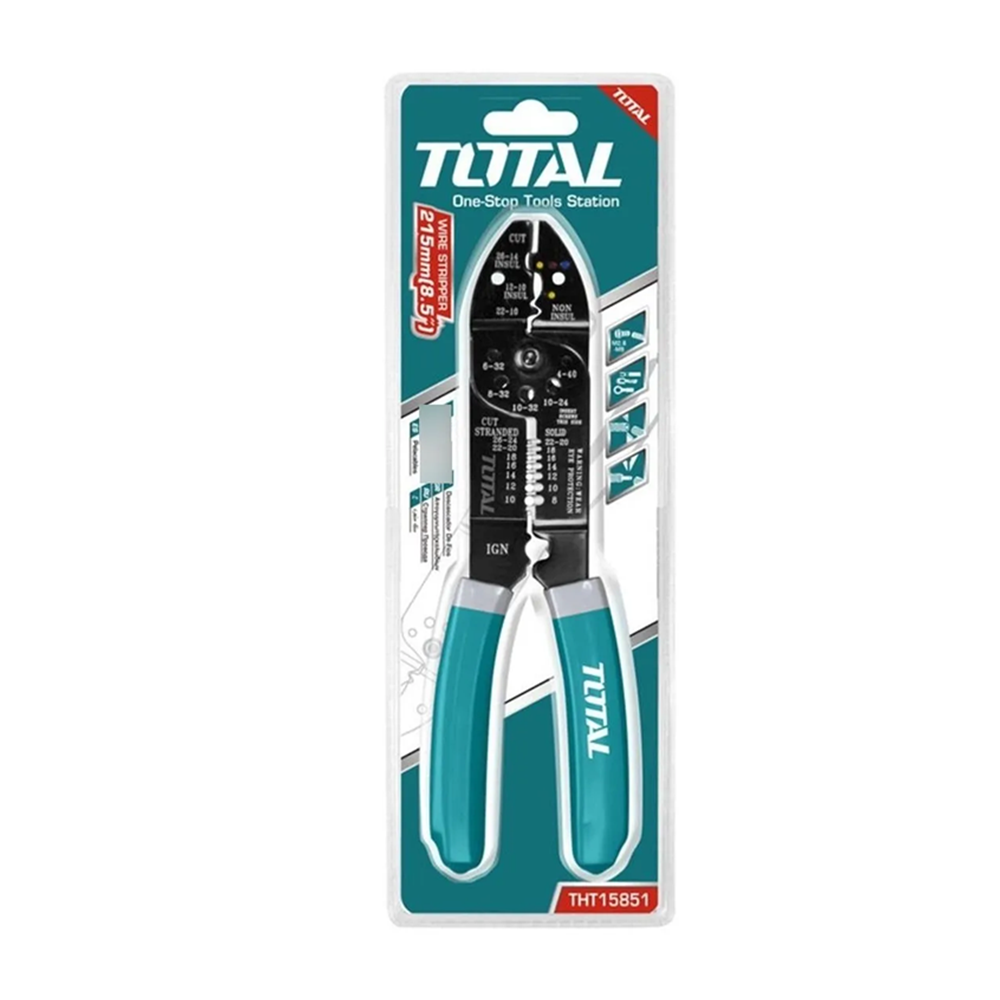 Alicate Pelacable 8.5 Pulgadas (215mm) Total-1