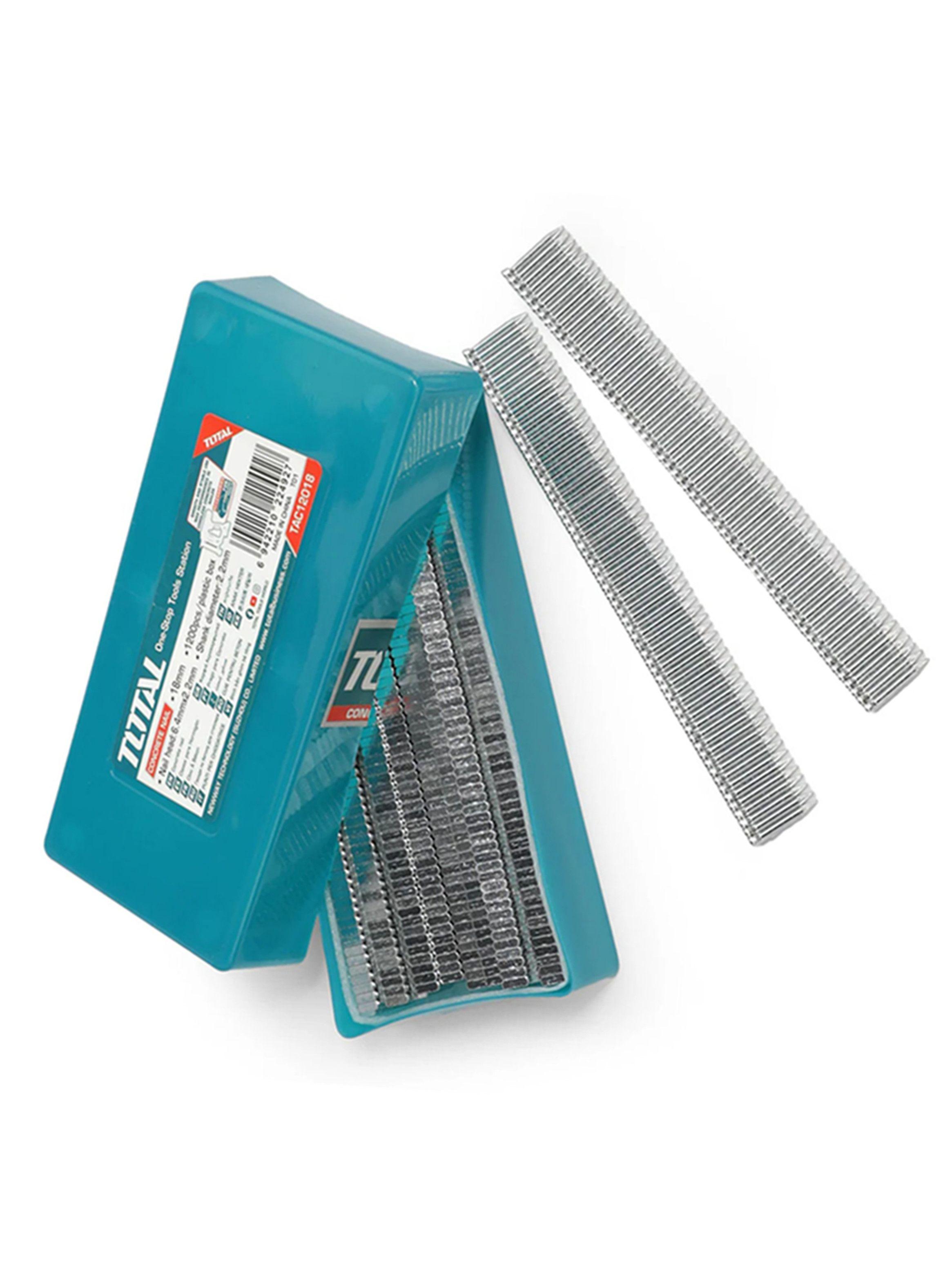 Clavos Para Clavadora Concreto 18mm 1200 Unds Total Tac12018-2