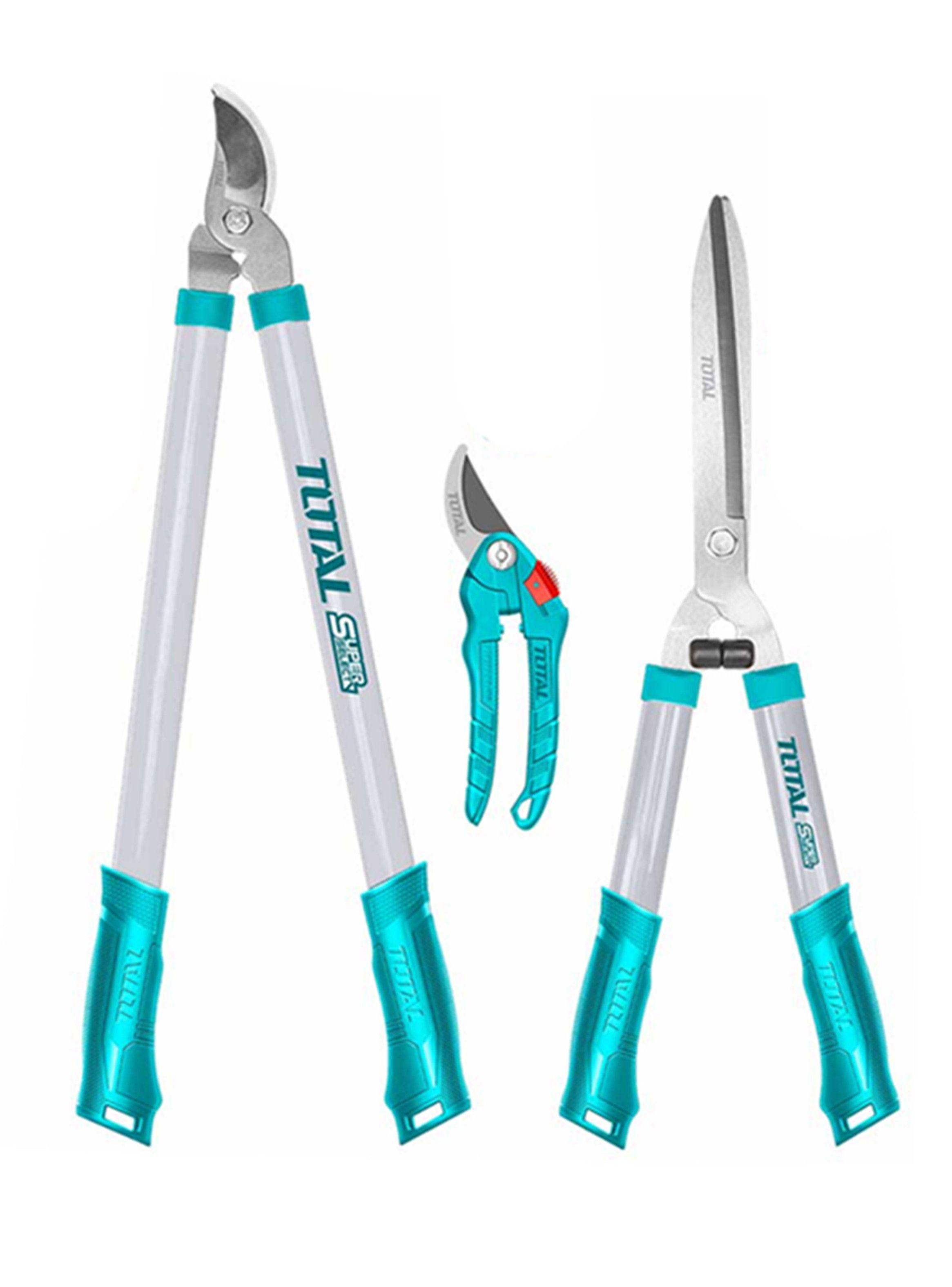 Set De Tijeras De Podar Corte Jardin 3 Piezas Total-0