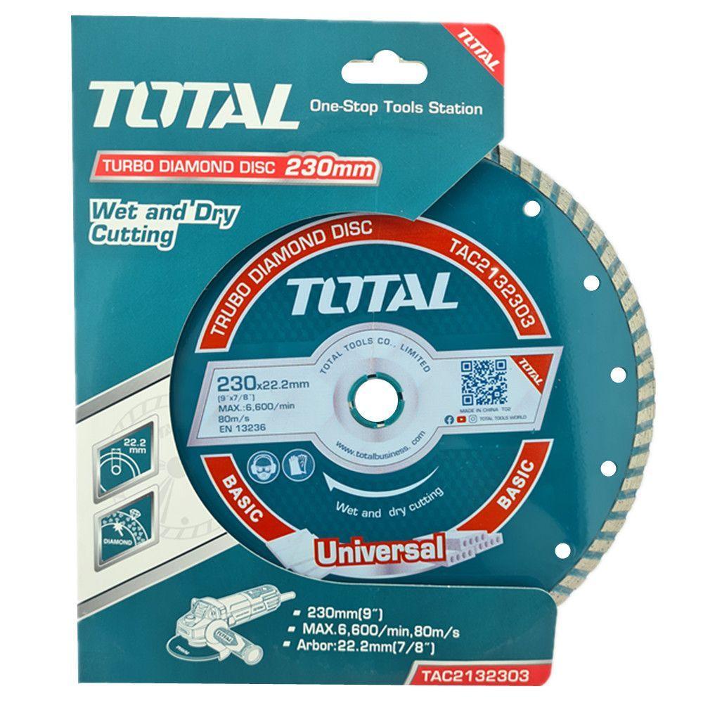 Disco De Corte Diamantado Turbo 9 230mm Total-0