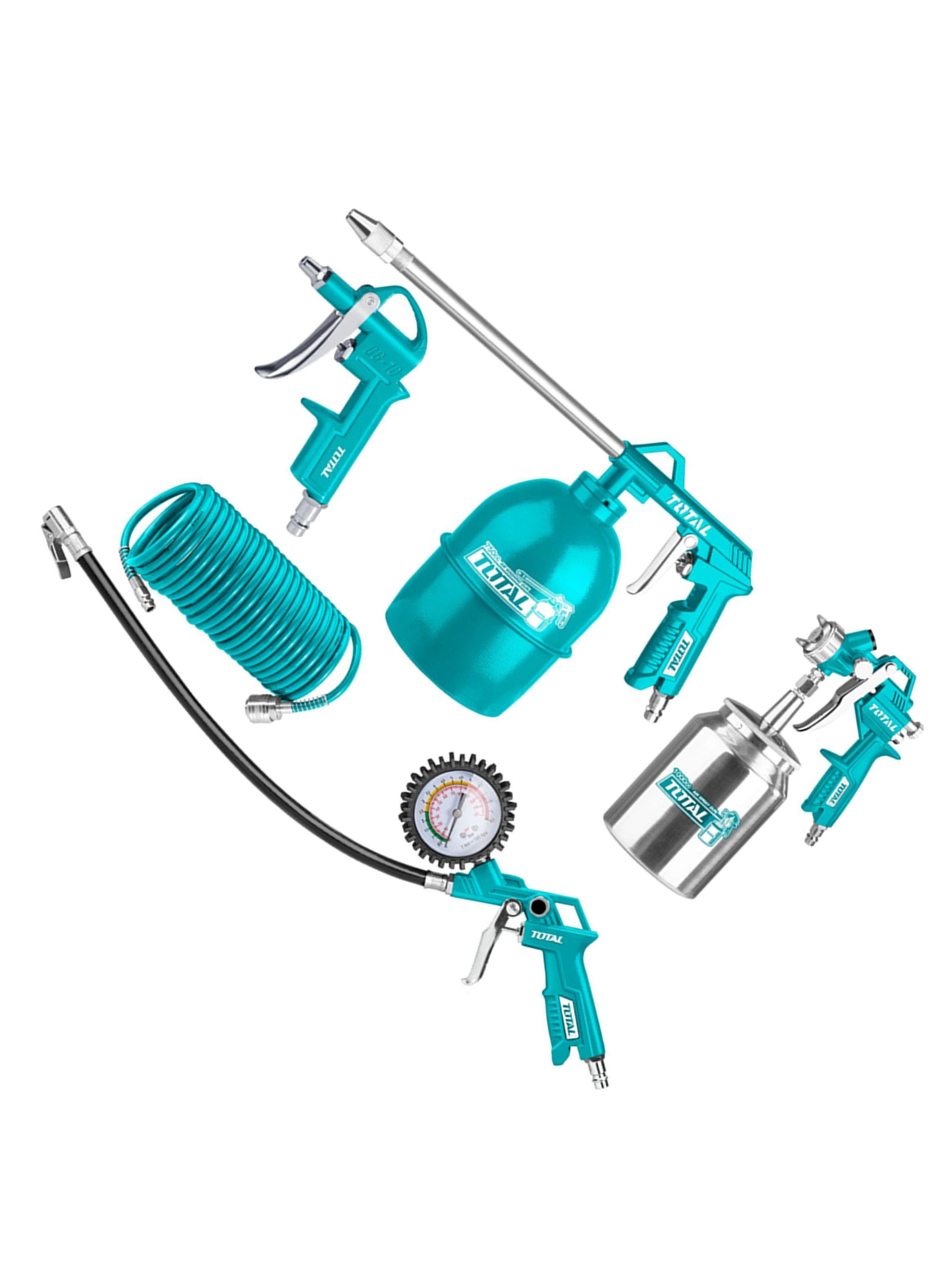 Kit Juego Herramientas Neumaticas 5 Piezas Total Tatk051-1-1