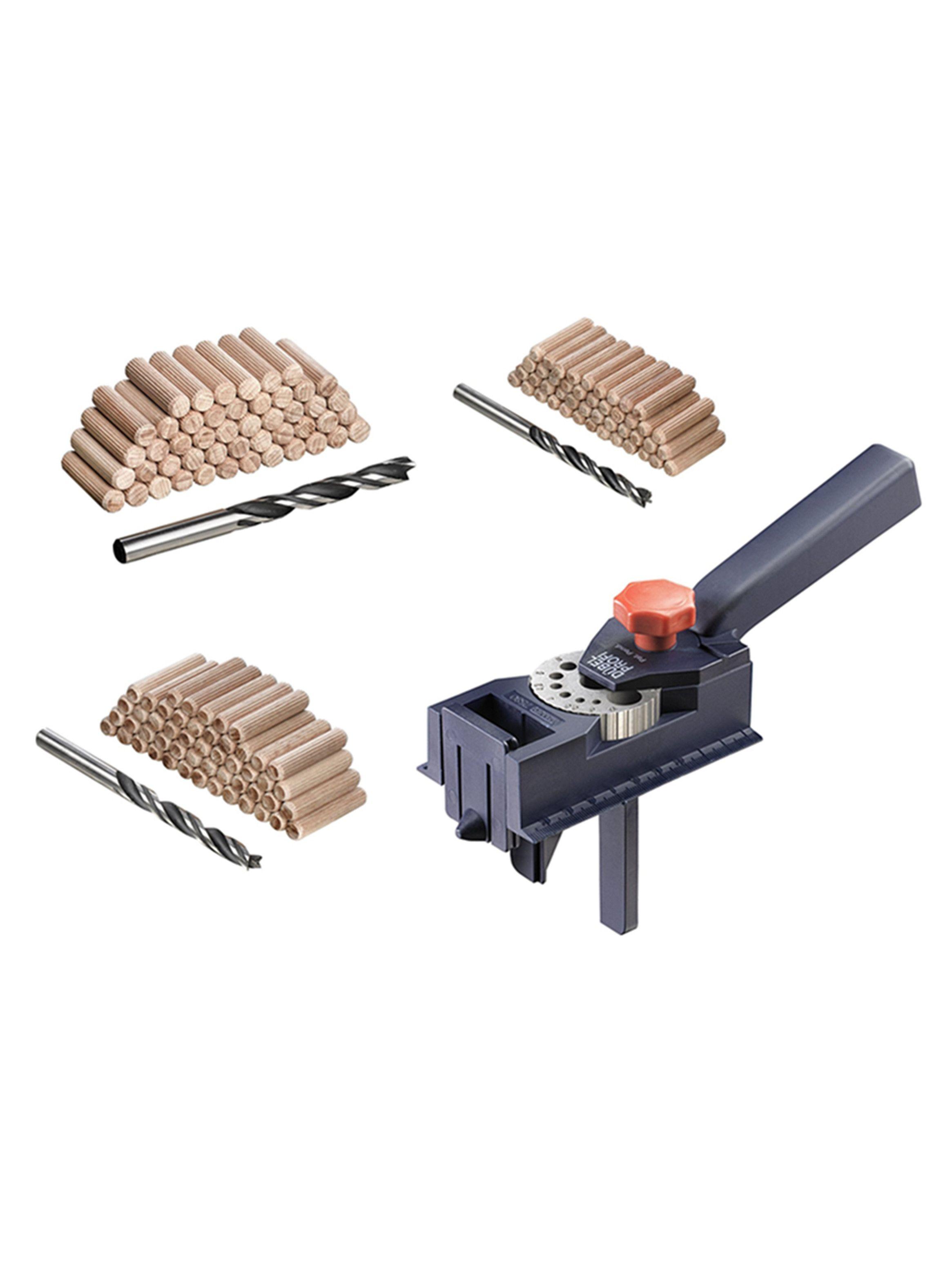 Set Guia Plantilla P/ Tarugos Madera Carpintería + Acc Kwb-1