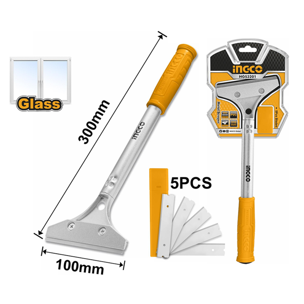 Raspador Para Vidrios 310mm Ingco Hgs3201-1