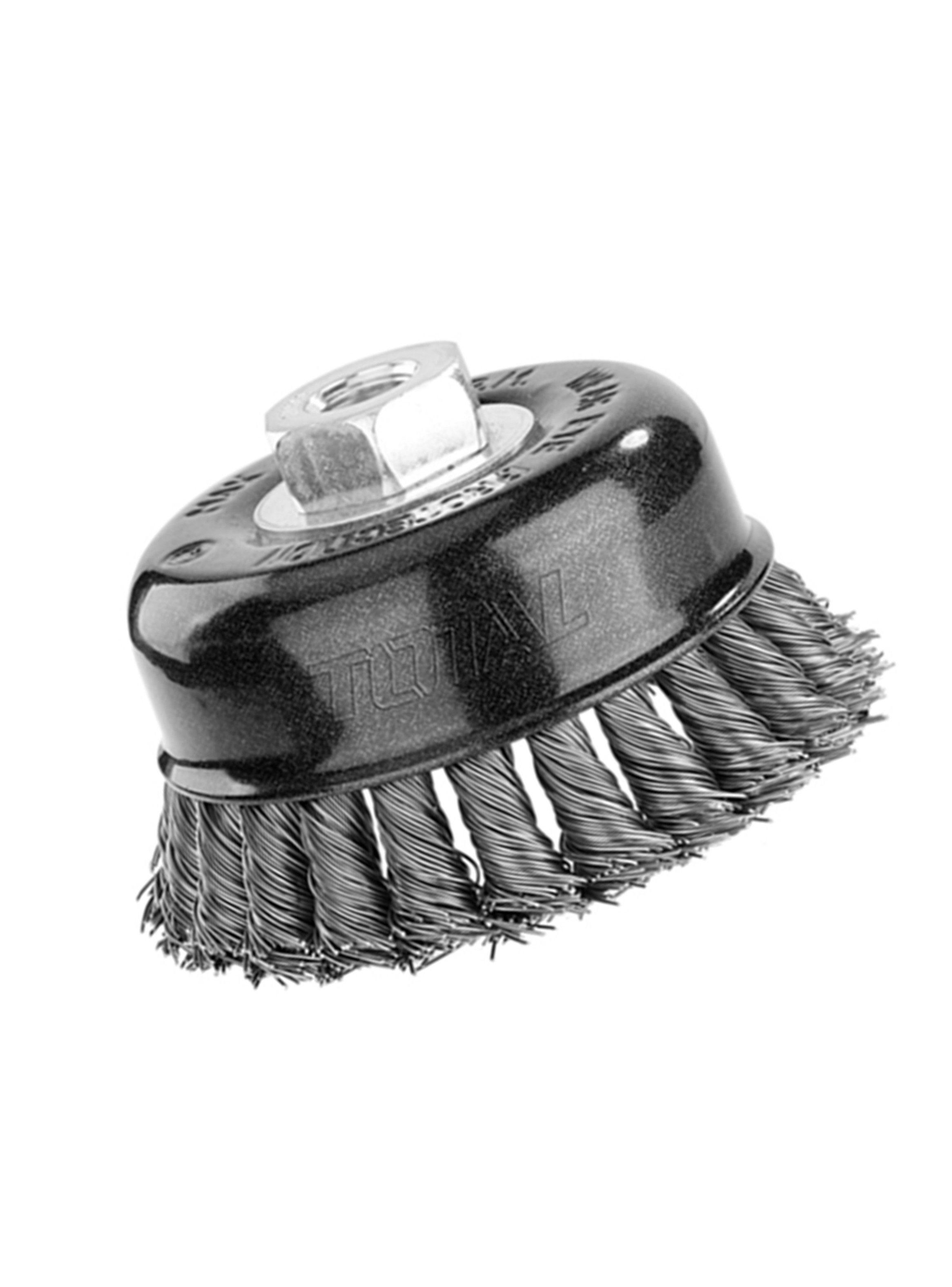 Escobilla Copa Trenzada Torcida 100mm Esmeril Total Tac32045-1
