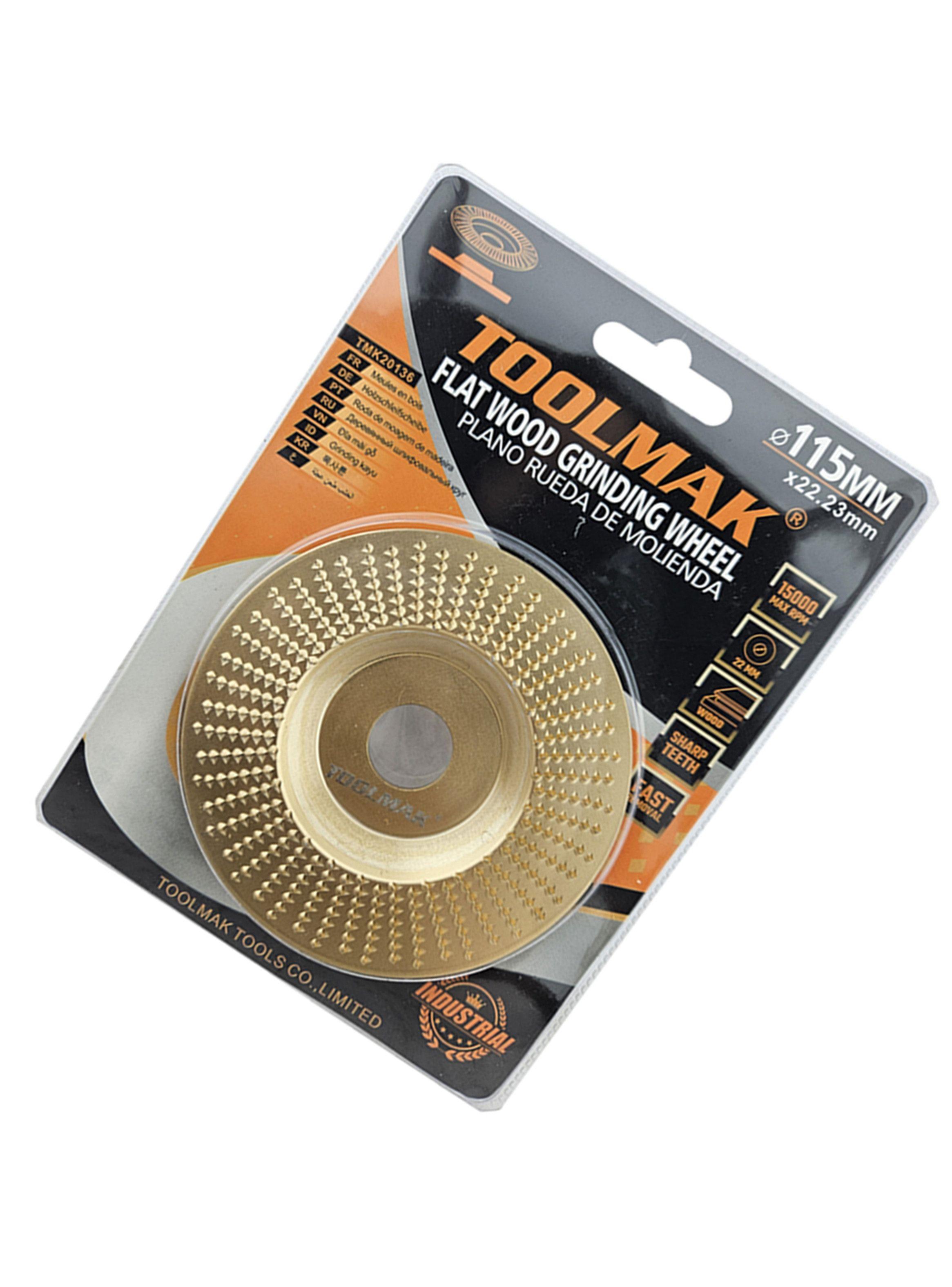 Disco Escofina P/ Tallado Y Desbaste De Madera 115mm Plano  -2
