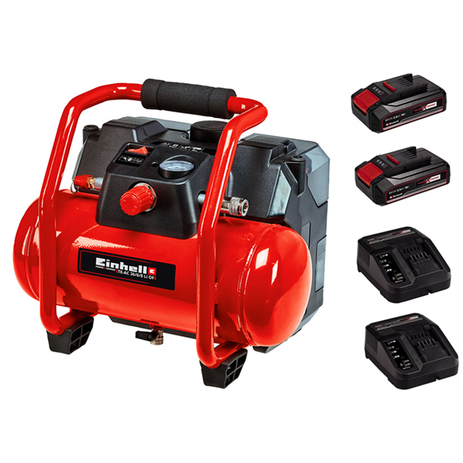 Compresor De Aire 6lts 36v Bat+ Cargador Einhell 4020450-0