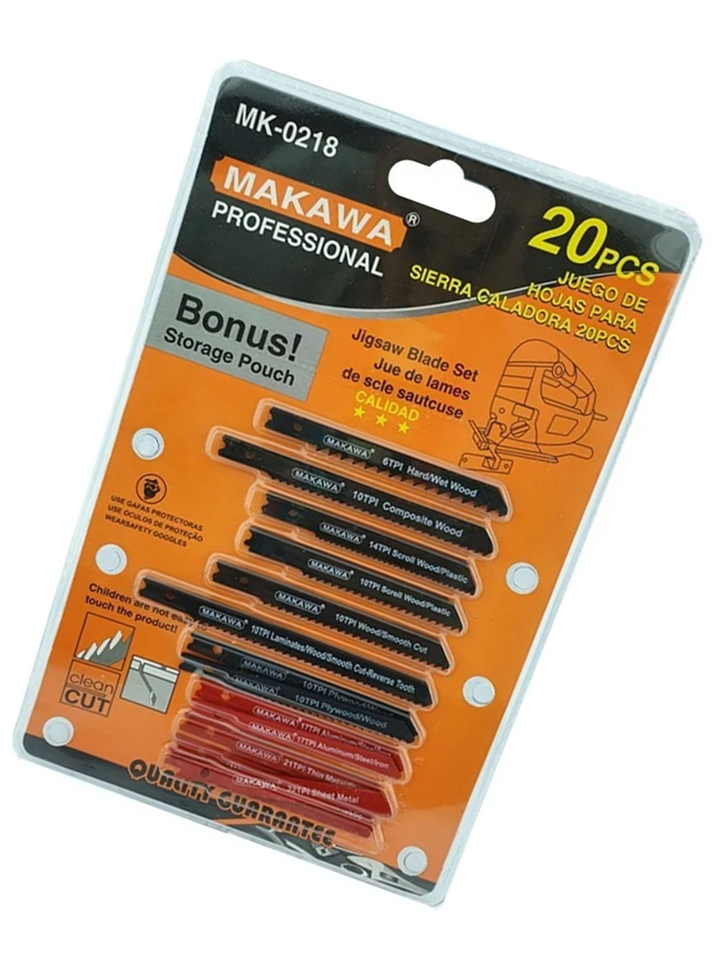 Juego De Hojas P/ Sierra Caladora 20 Piezas Mk0218-2