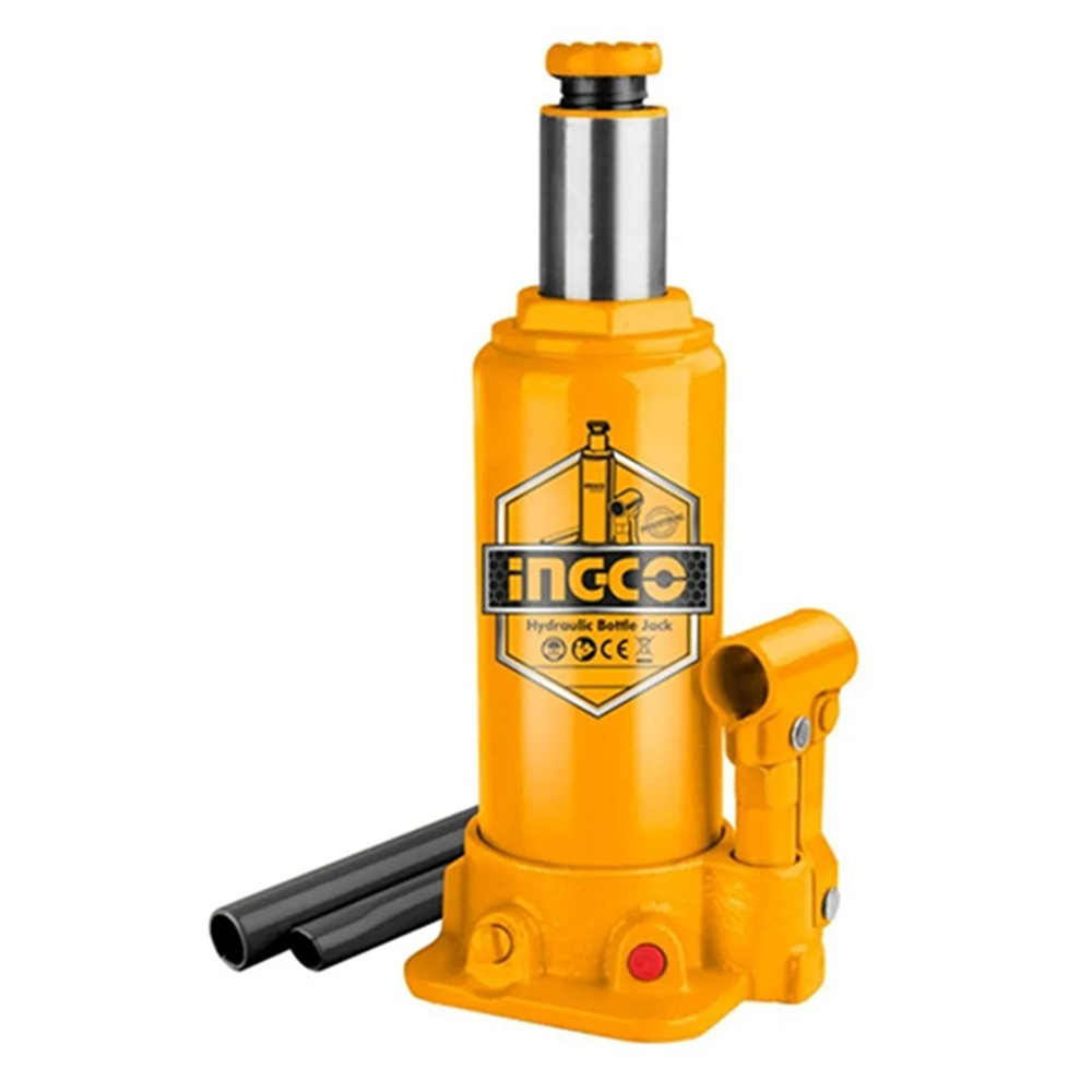 Gata Hidraulica Tipo Botella 4 Toneladas Ingco-0