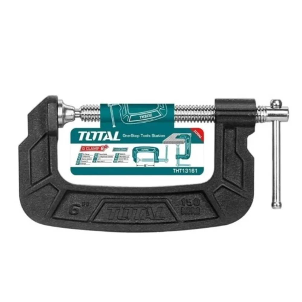 Pack 2 Prensa Tipo C 6 Pulgadas (150mm) Total-1