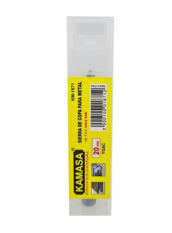 Broca Copa Tct Punta De Carburo Para Metal 20mm Km-1871-1