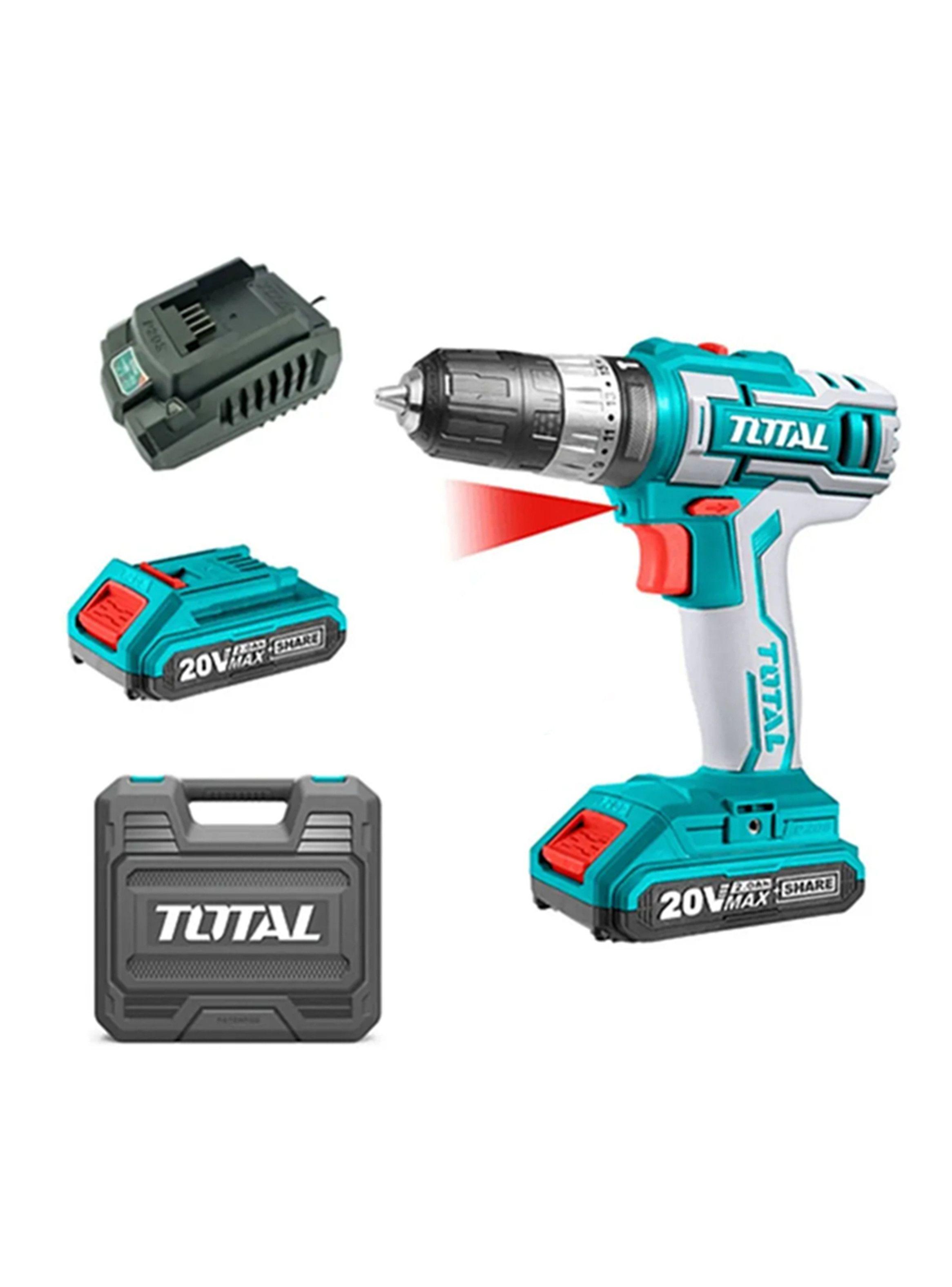 Taladro Atornillador Percutor 10mm 20v 2Bat+ Carg-0