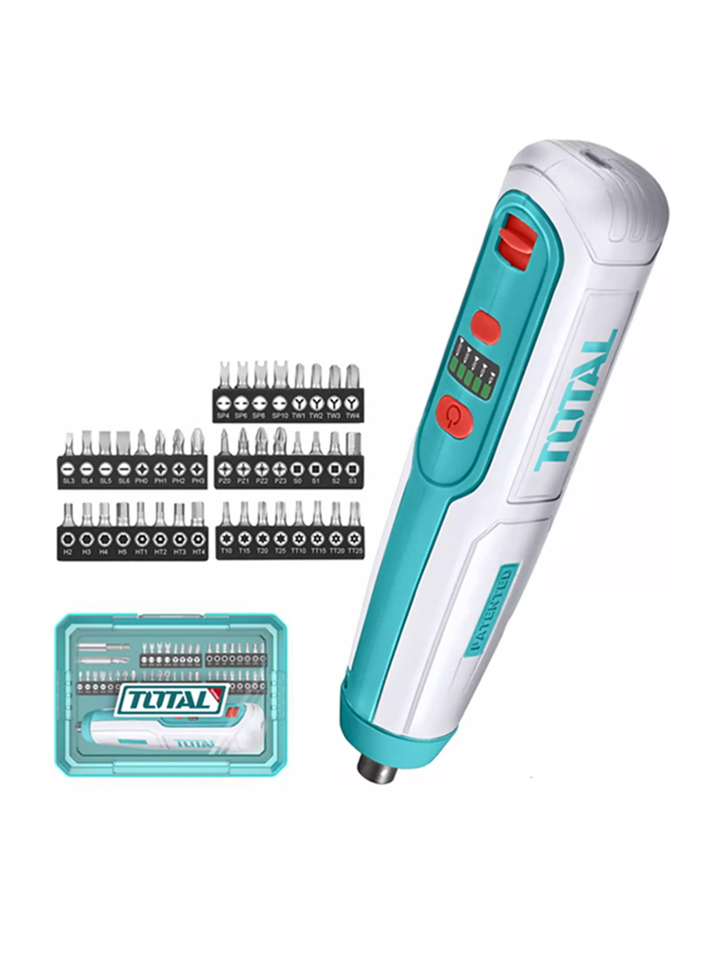 Destornillador Atornillador Tipo Lapiz 4v + 42pcs Total-0