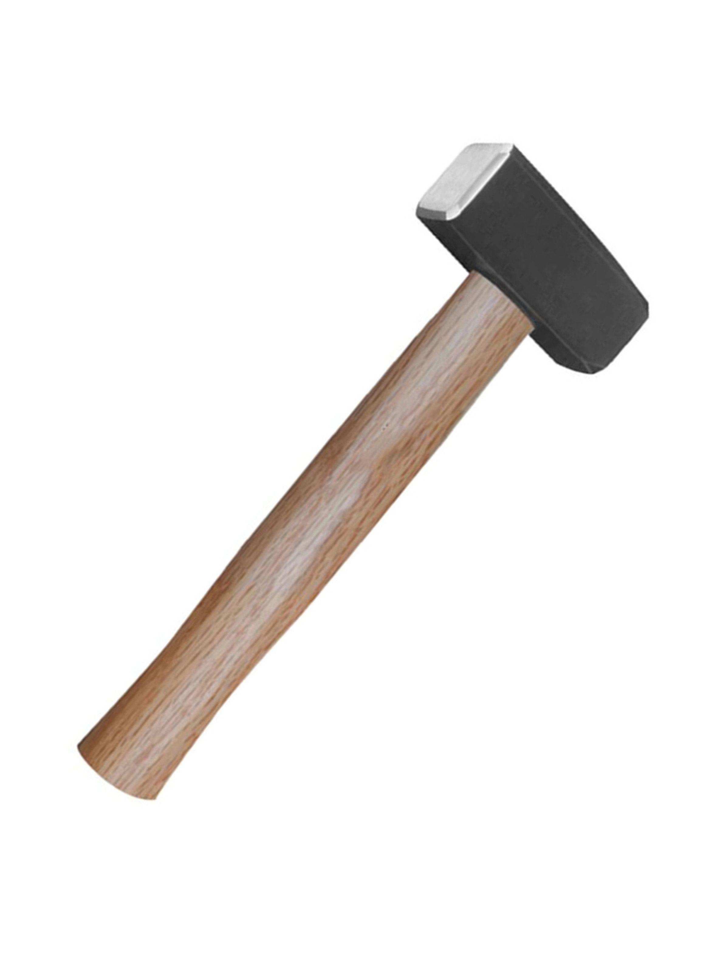 Combo Martillo Mazo 1000g Mango De Madera Total-1