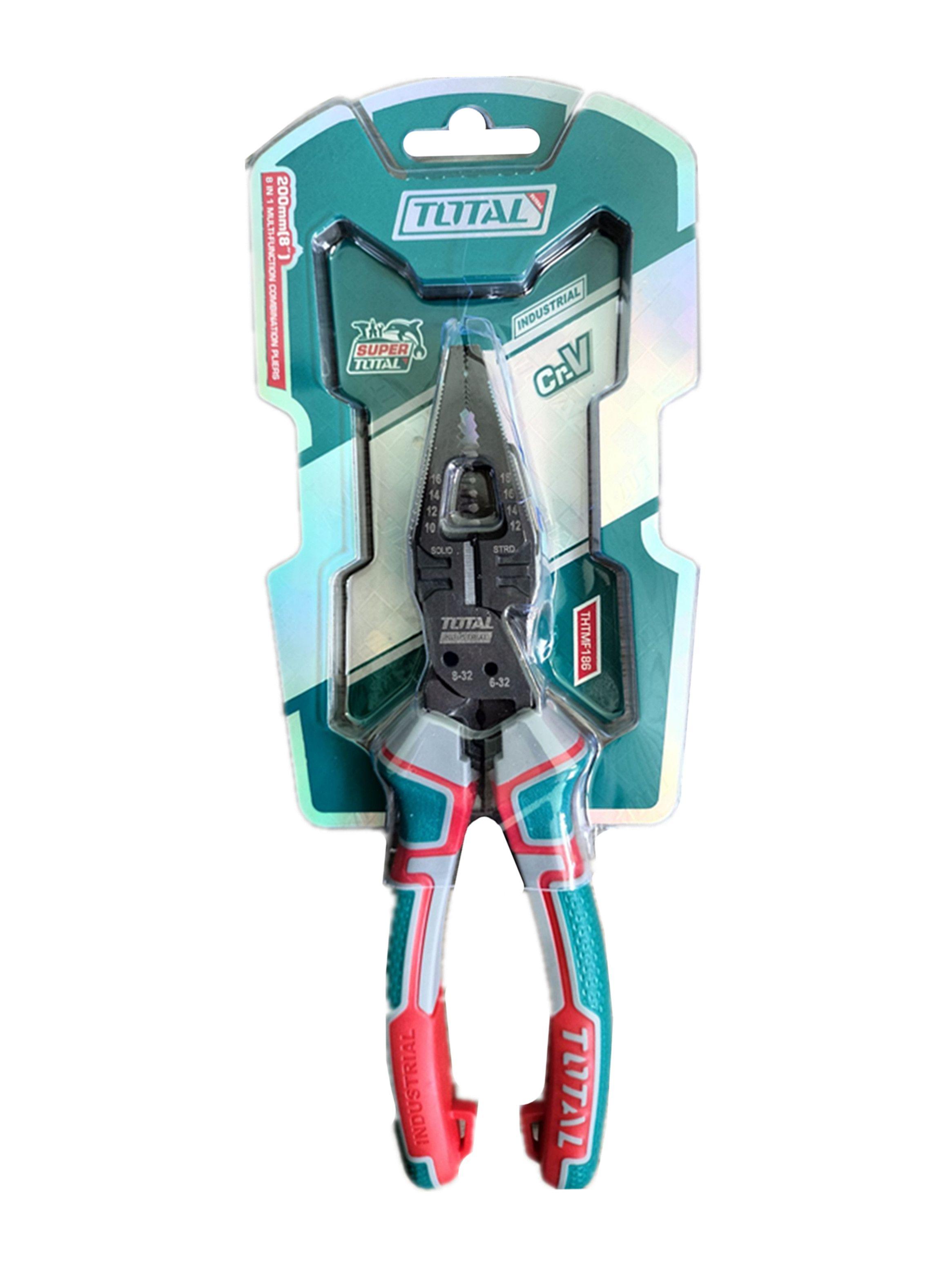 Alicate Combinado Multifunción 8 En 1 Total Thtmf186-2