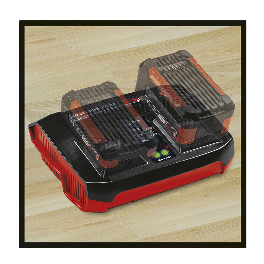 Kit Cargador Doble + 2 Baterias 18v 3.0ah Einhell-2