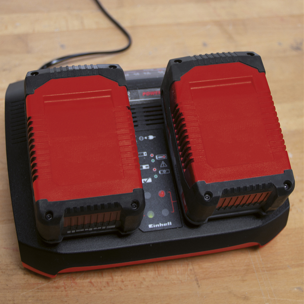 Kit Cargador Doble + 2 Baterias 18v 3.0ah Einhell-1