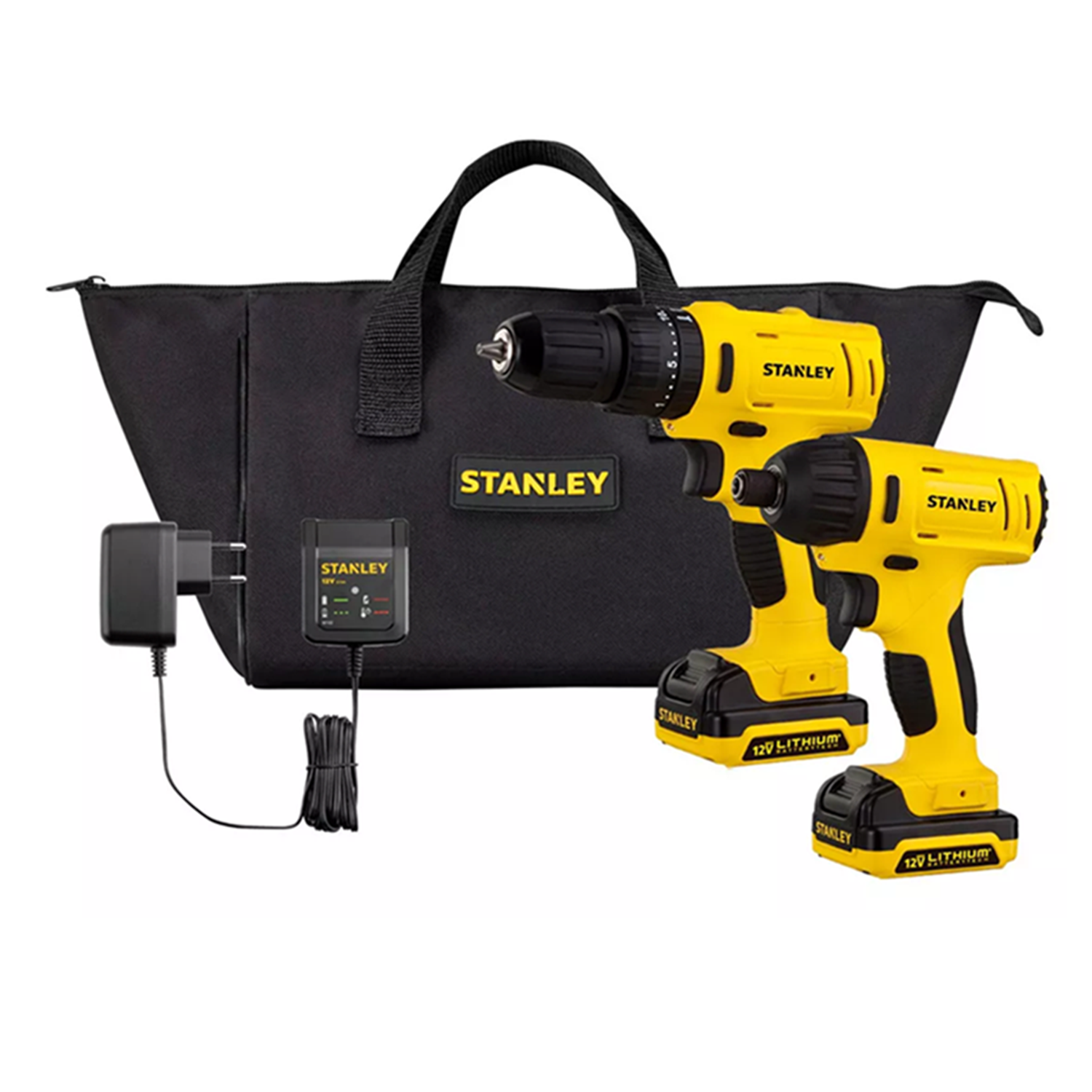 Taladro Percutor + Atornillador De Impacto 12v Stanley-0