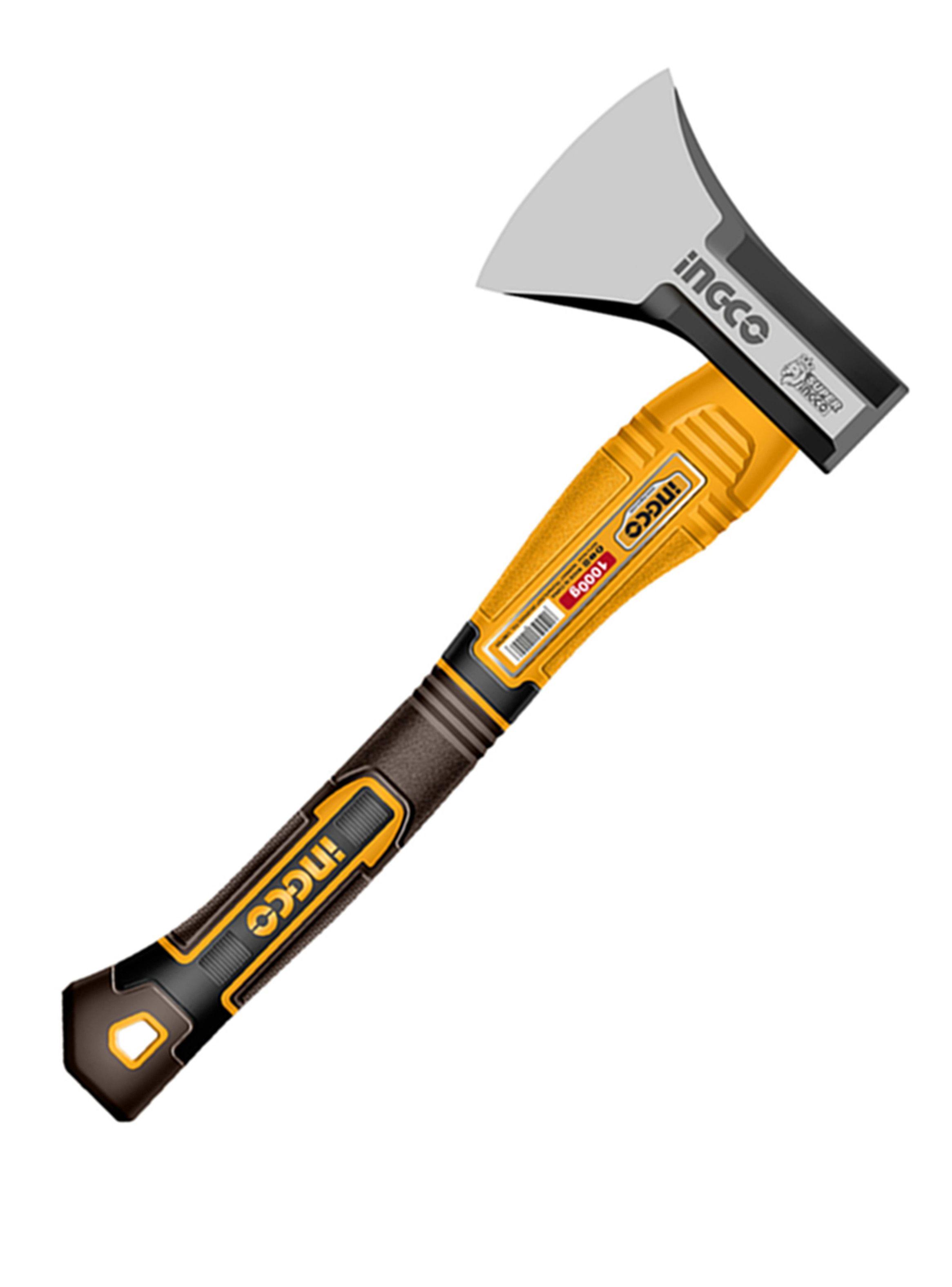 Hacha De Mano Mango Fibra De Vidrio 1000gr Ingco Hax0811000f-1