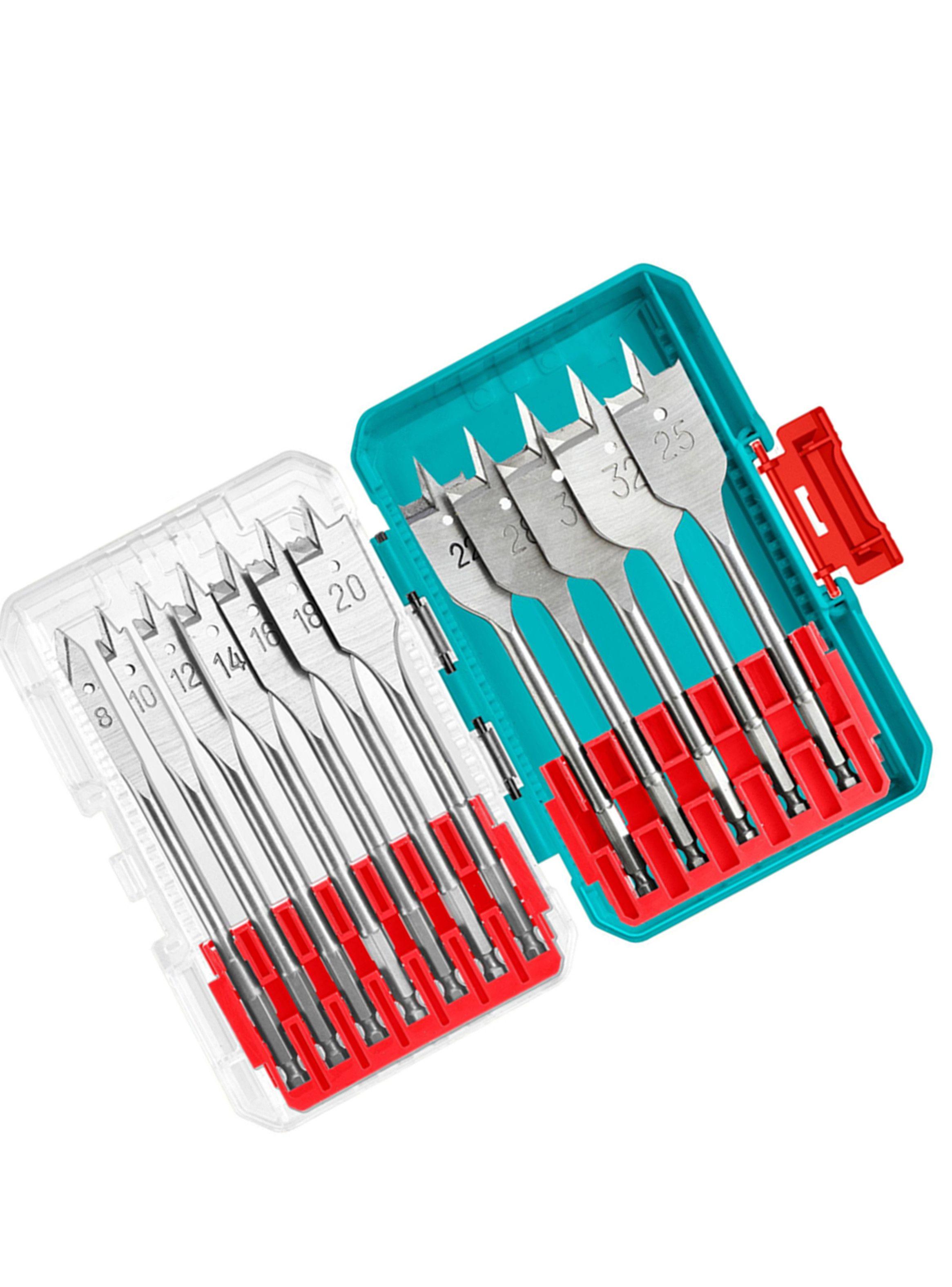 Set Brocas Mechas Paleta Plana 12 Piezas Total Tacsdl1206-1
