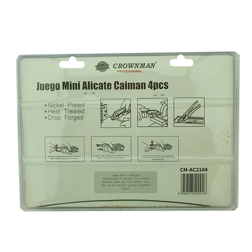 Set De Mini Alicate Caiman 4 Piezas Cmac2104-1