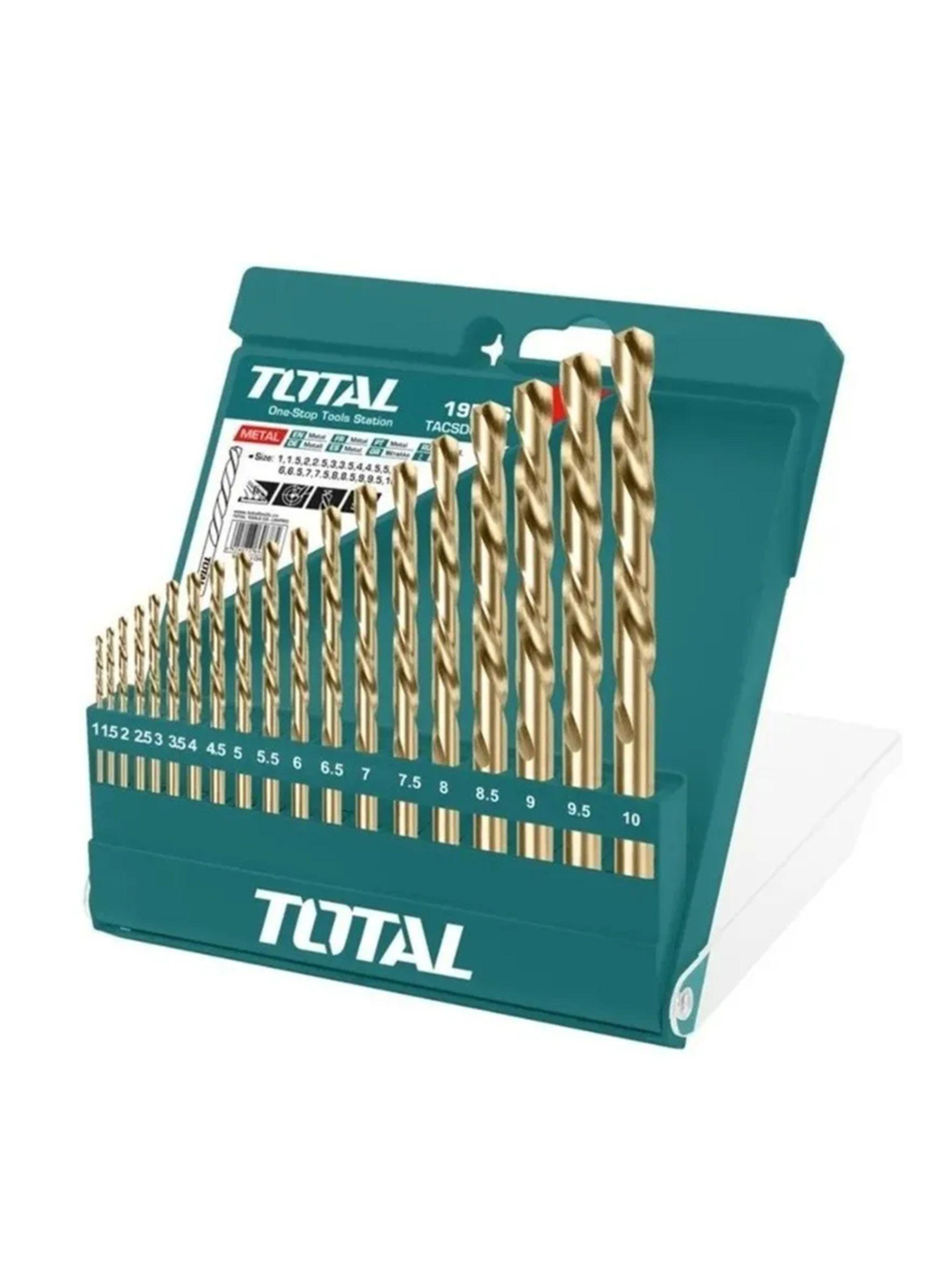 Set De Brocas Para Metal 19 Piezas Total Tacsd0195-0