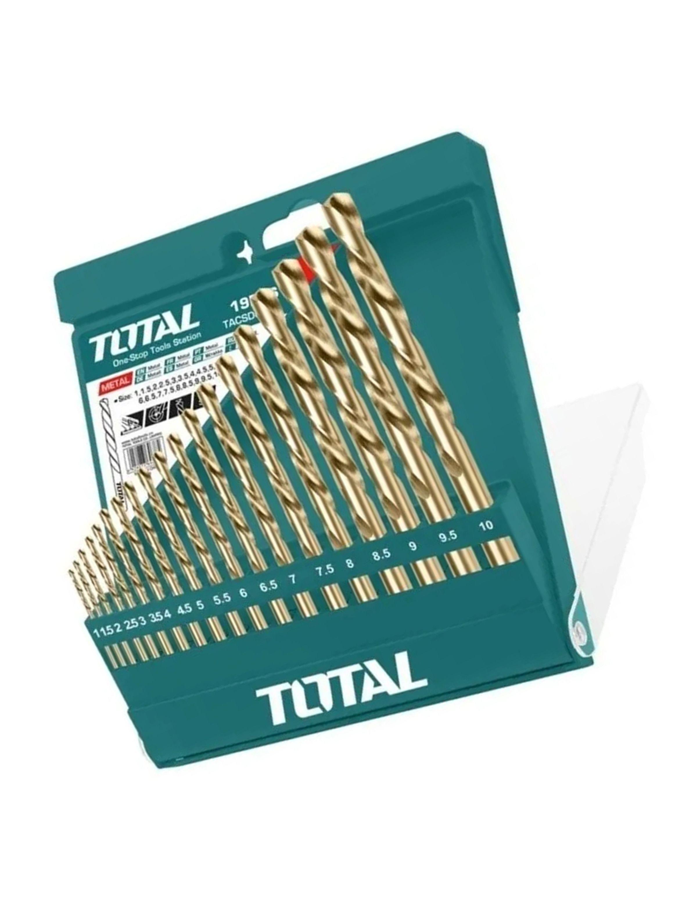 Set De Brocas Para Metal 19 Piezas Total Tacsd0195-1