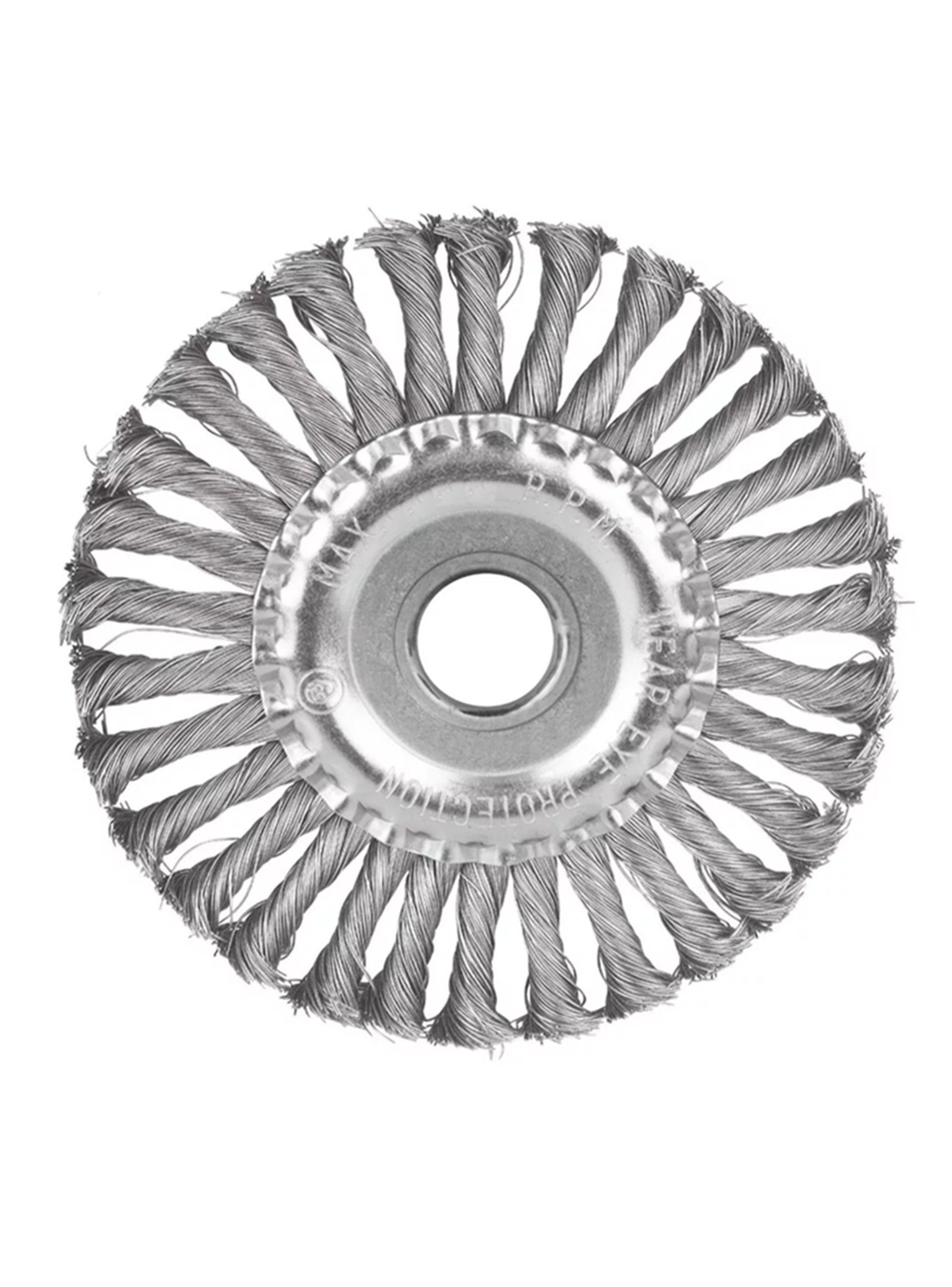 Cepillo Grata Circular Trenzado 150mm Ingco-0