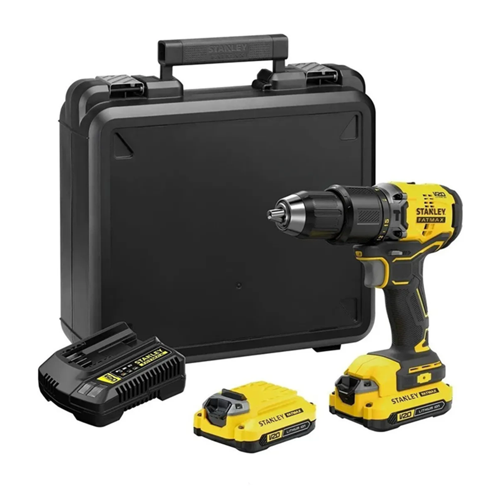 Taladro Atornillador Percutor 13mm 20v 2Bat+ Carg-0