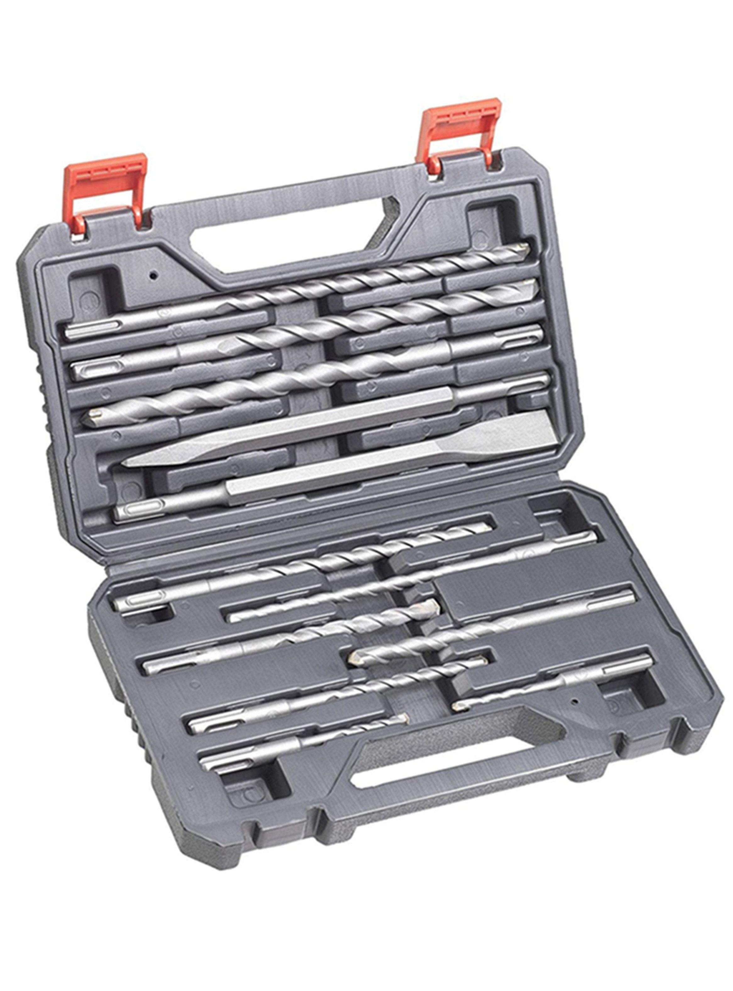 Set Juego Broca Cincel P/ Rotomartillo Sds Plus 12 Pcs Kwb  -0