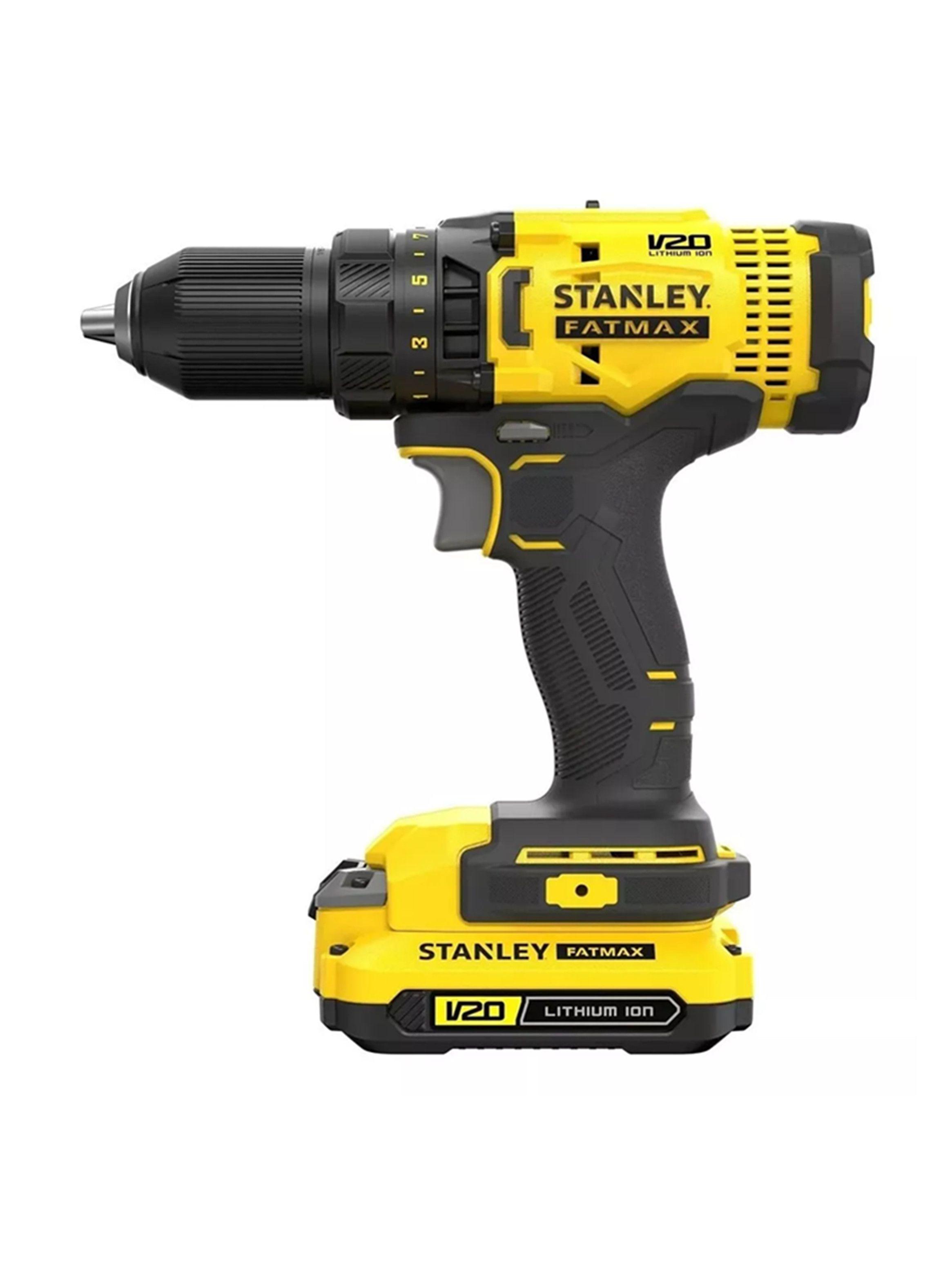 Taladro Atornillador Inalambrico 13mm 20v 2bat+ Carg Stanley-1