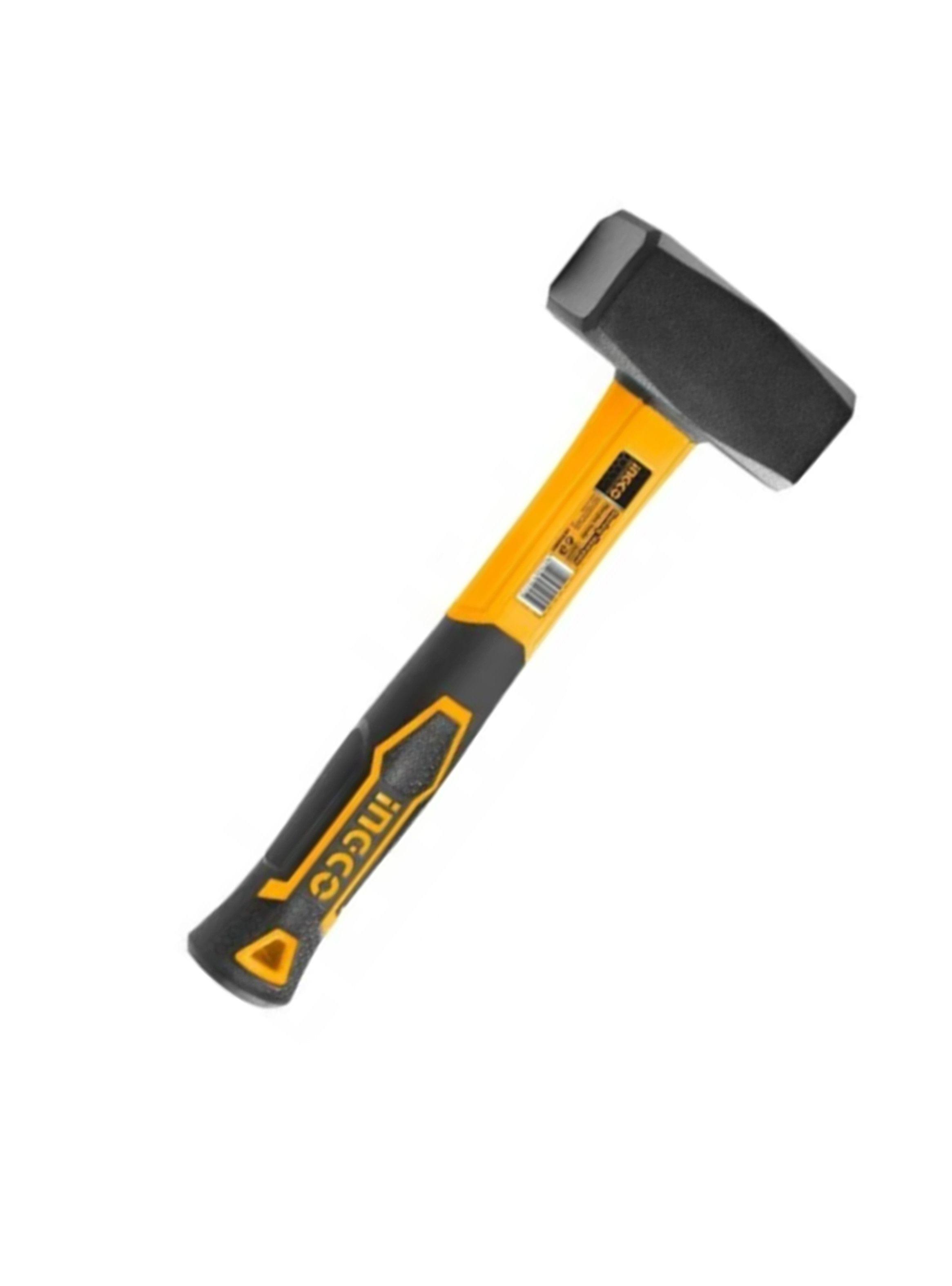 Combo Martillo Mazo 1500g Mango Fibra Vidrio Ingco-2