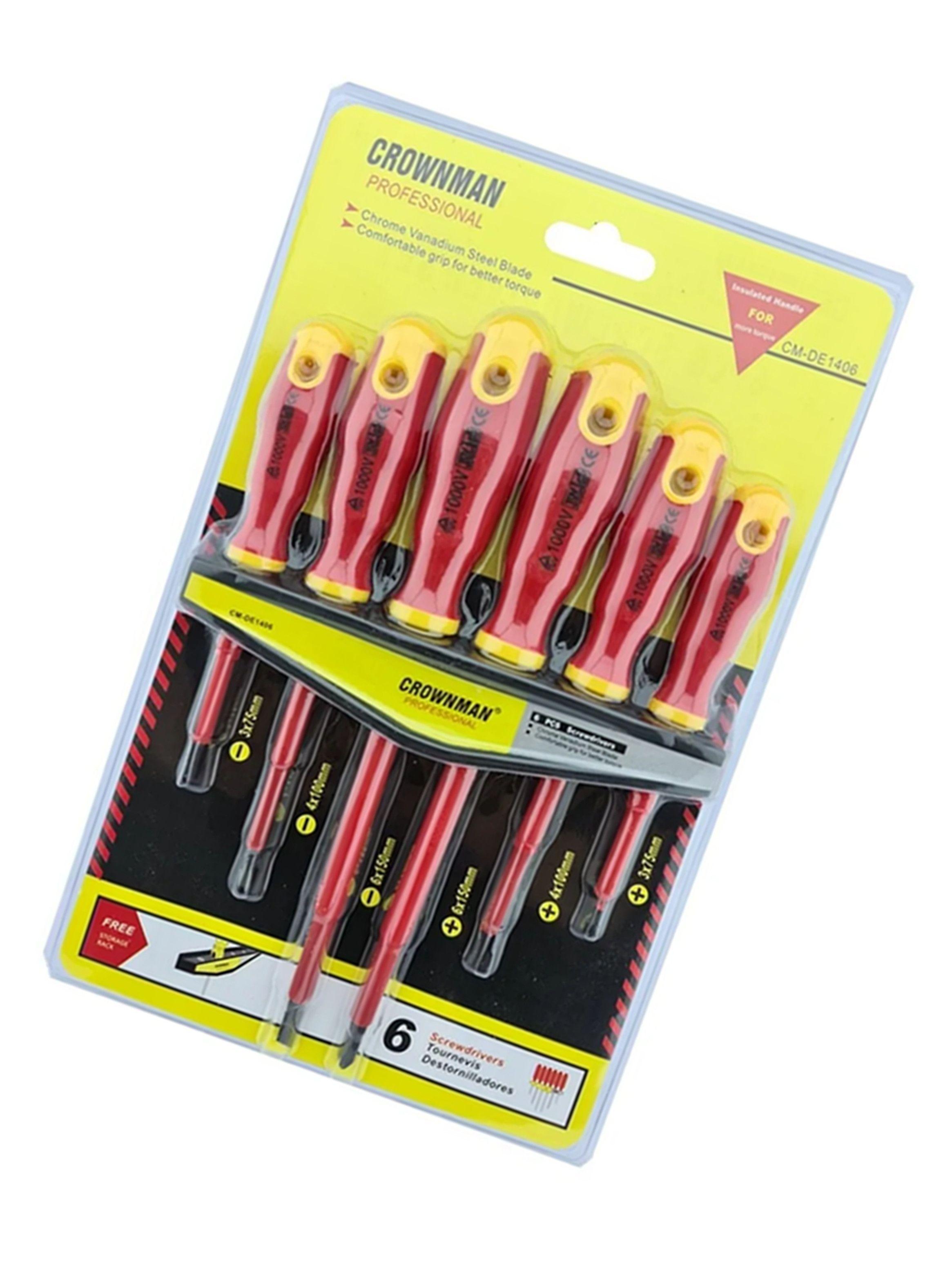 Kit Destornilladores Electricos 6 Piezas Cmde1406-2