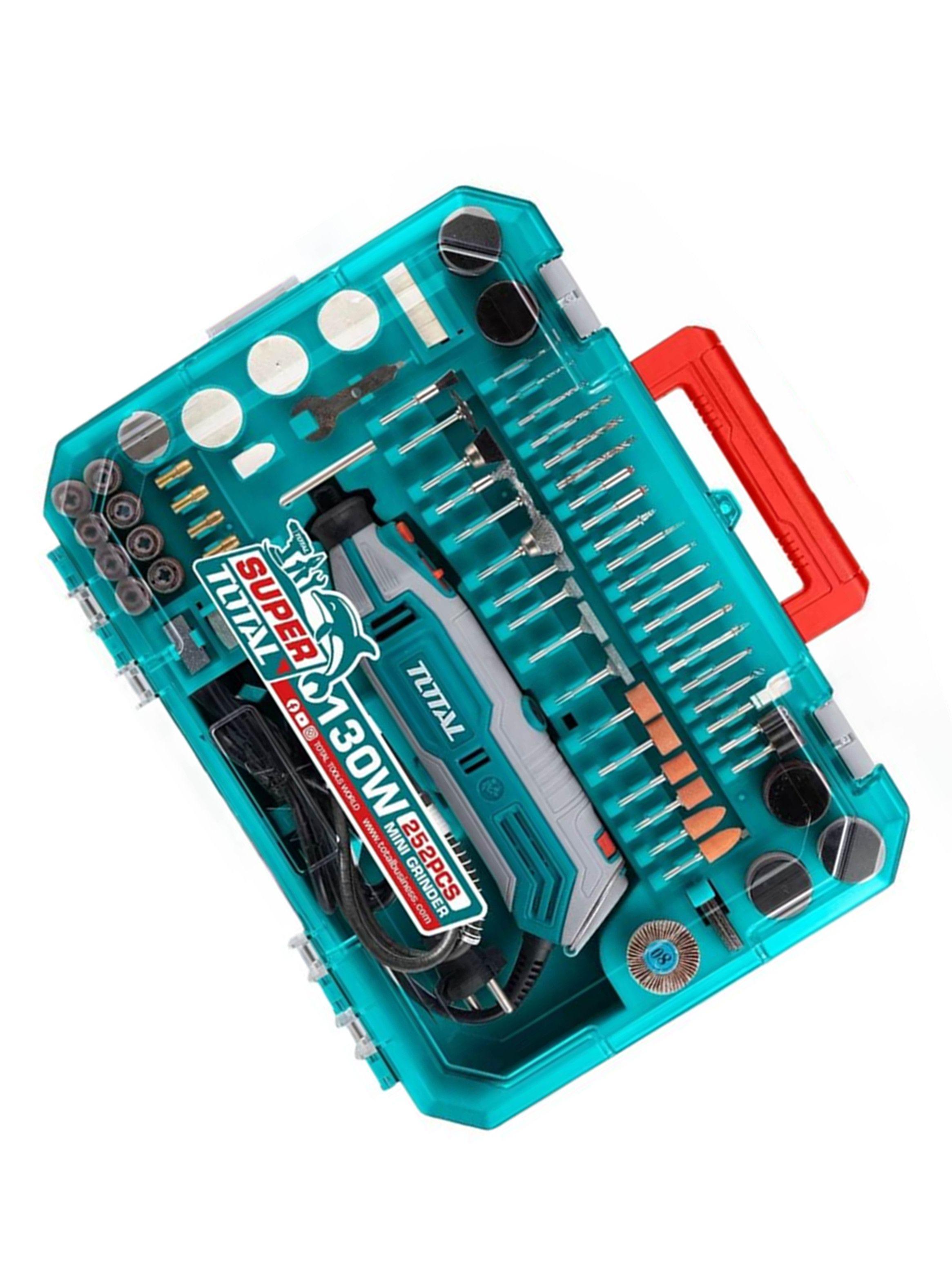 Herramienta Rotativa Mini Torno Multiuso+252 Acc 130w Total-2