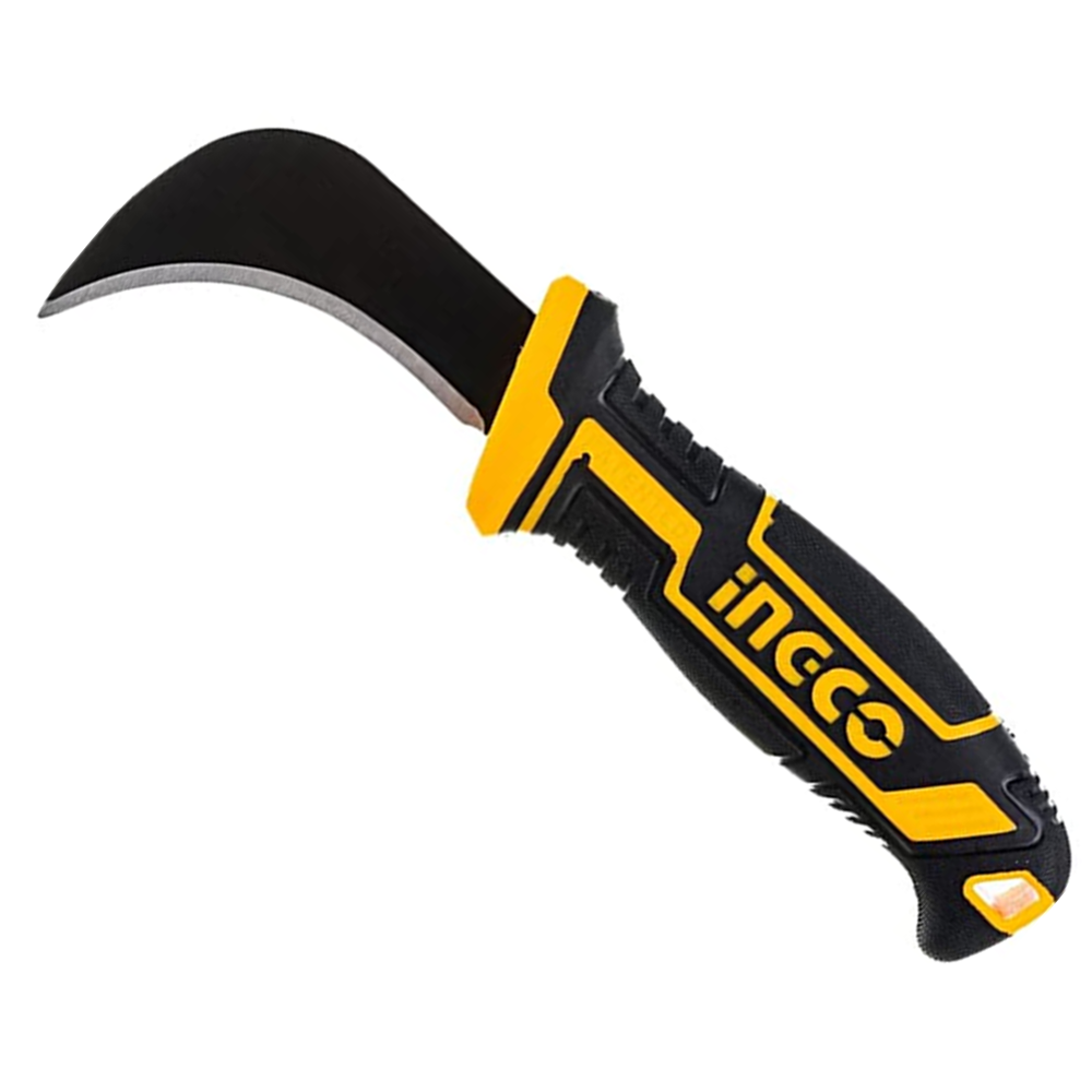 Cuchillo Navaja Curvo 180mm Ingco Hpk81801-0