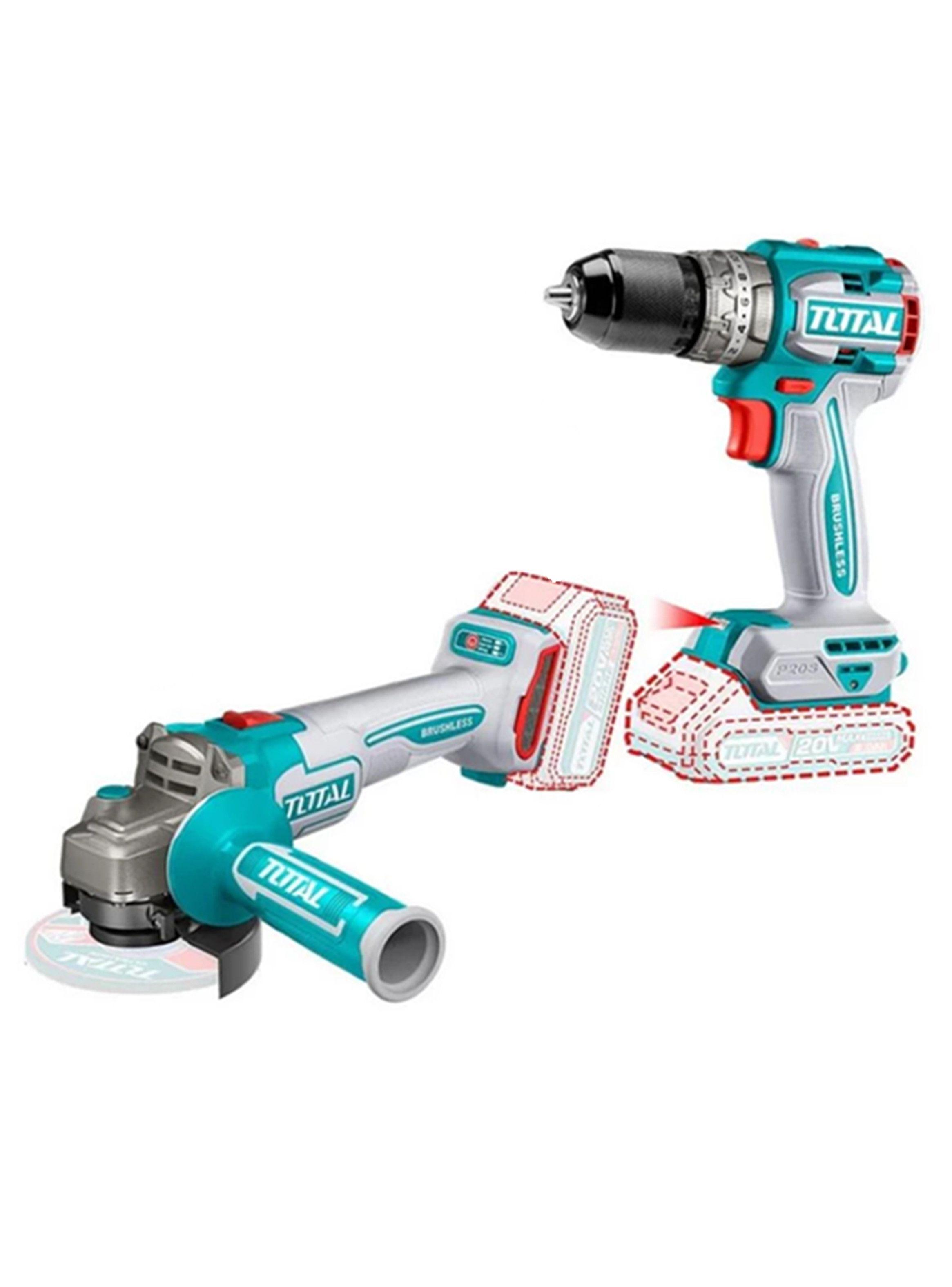 Galletera Esmeril Angular + Taladro 66nm 20v Total-1