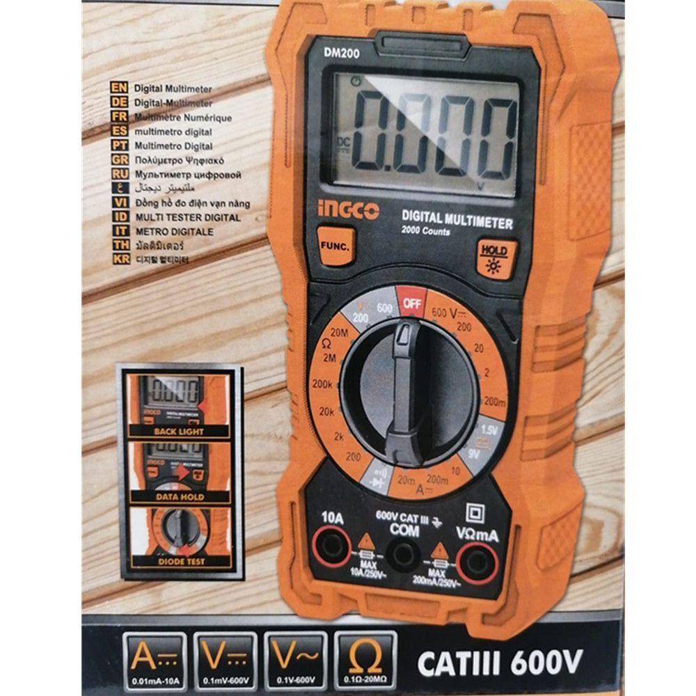 Multimetro Multitester Digital Ingco Dm200-1