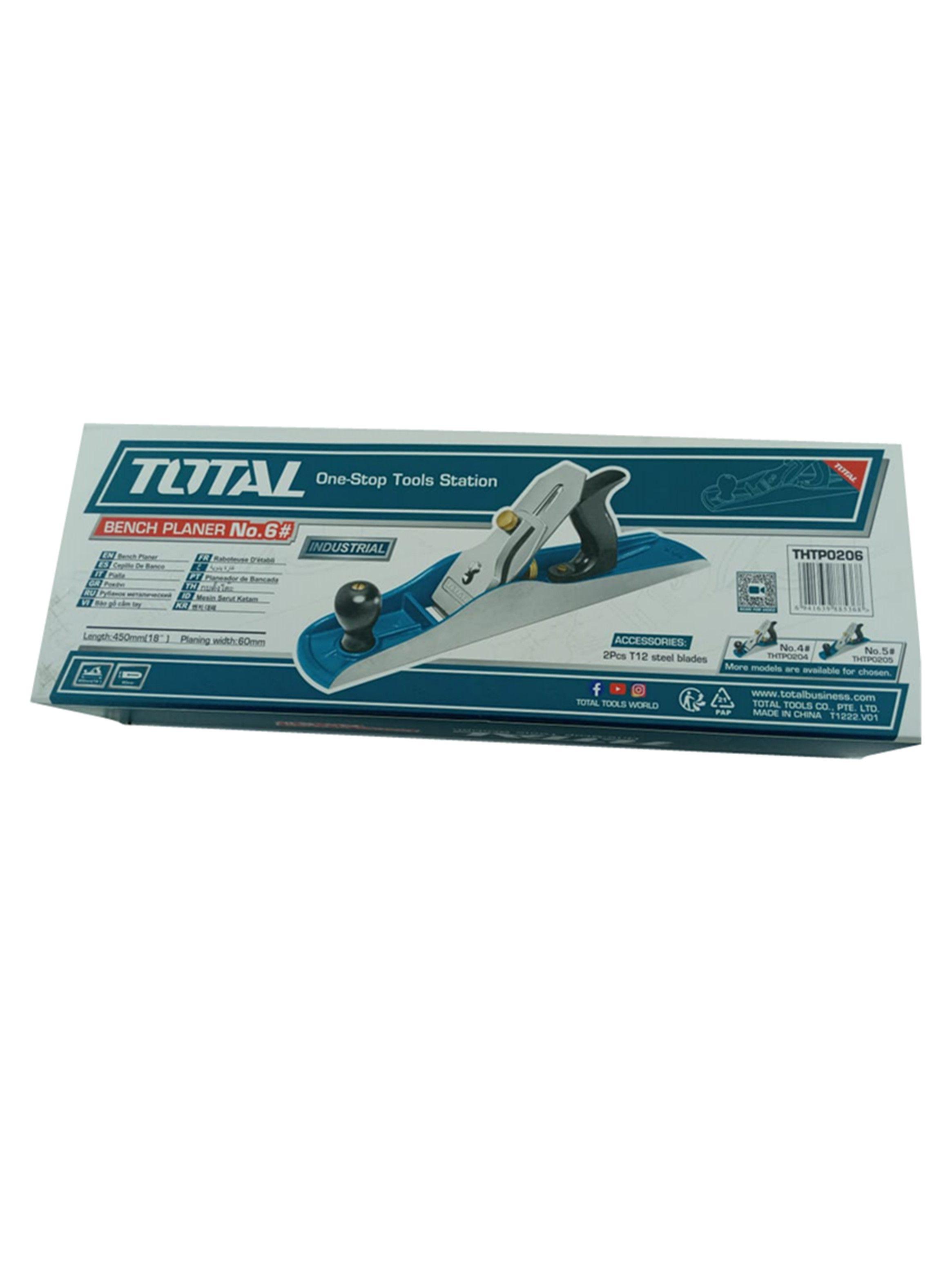 Cepillo Carpintero Manual Para Madera N° 6 Total Thtp0206-2