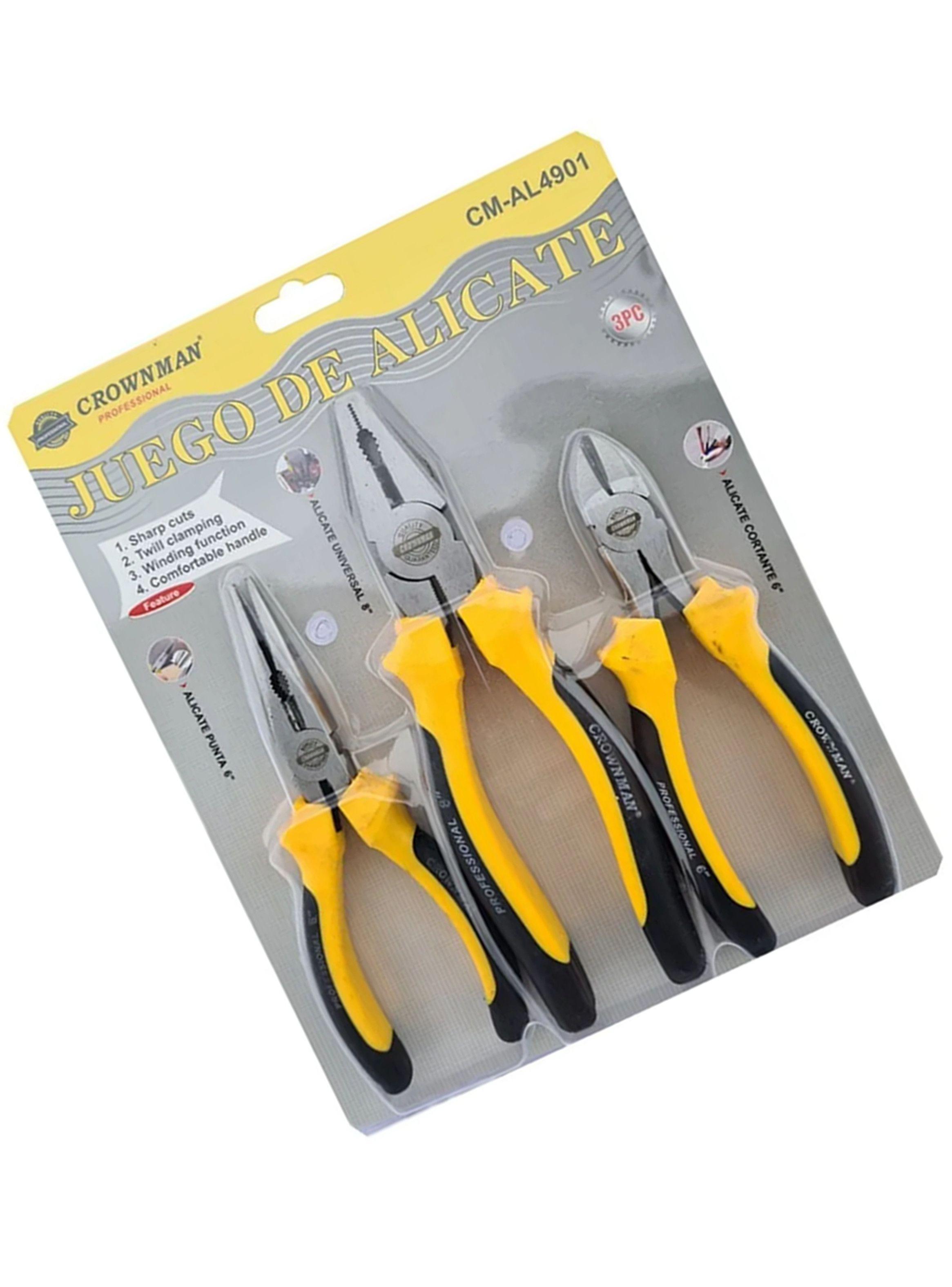 Set Kit Juego De Alicates 3 Piezas Cmal4901-1