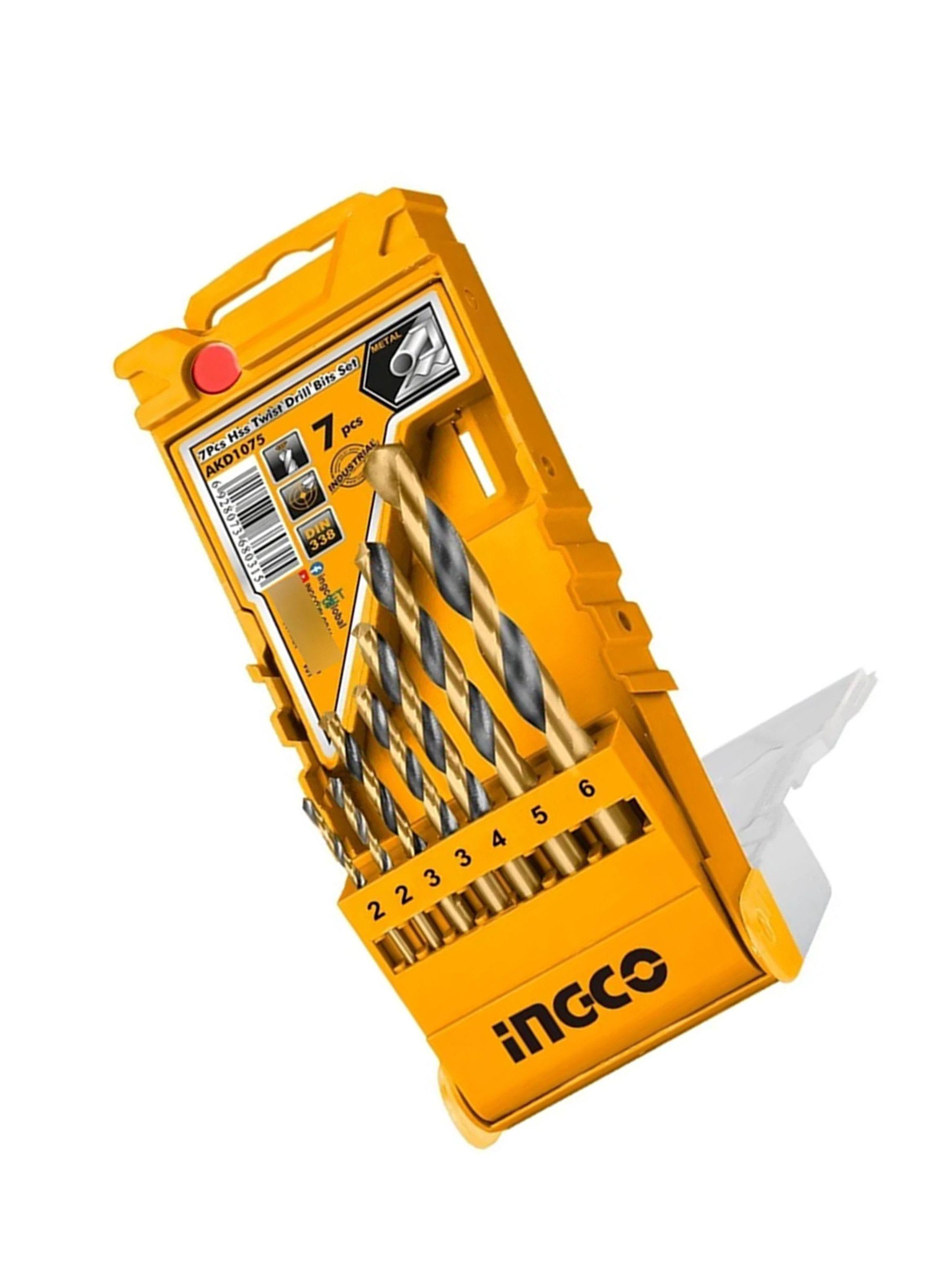 Set Juego Brocas Para Metal 7 Piezas Ingco Akd1075-2
