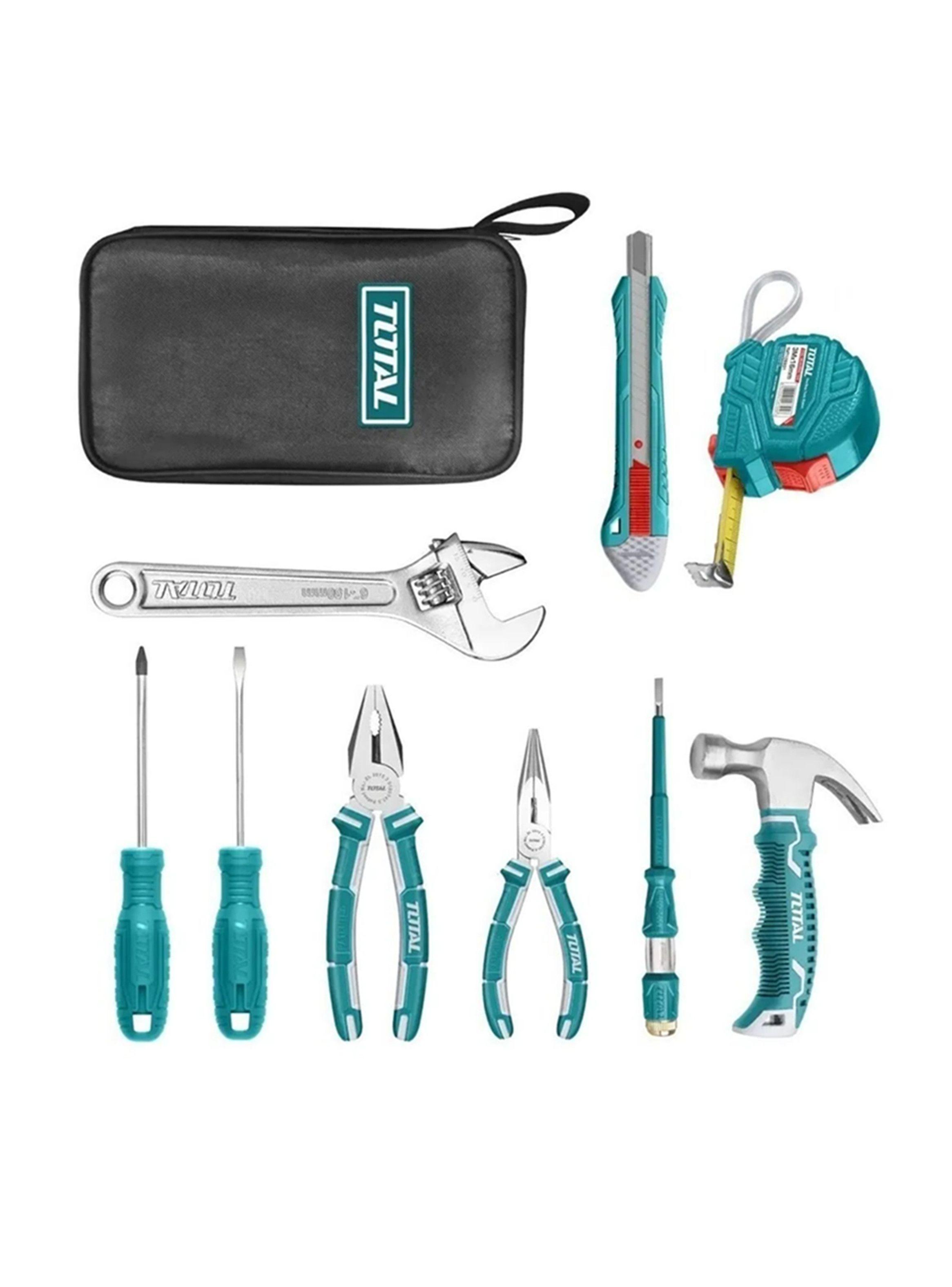 Kit Herramientas Manuales 9 Piezas Estuche Total-2