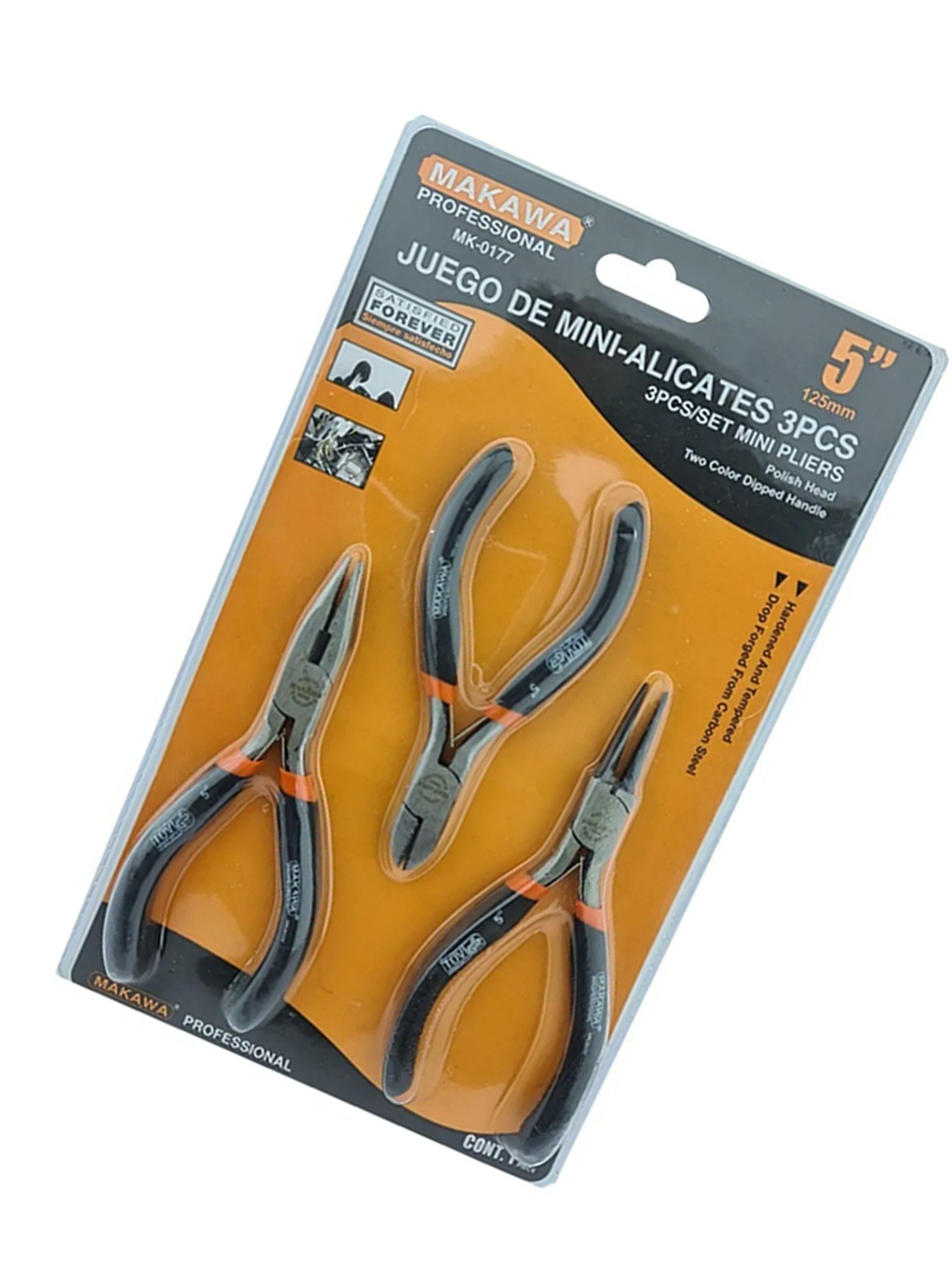 Juego De Mini Alicates 5 Pulgadas 3 Piezas Mk0177-2
