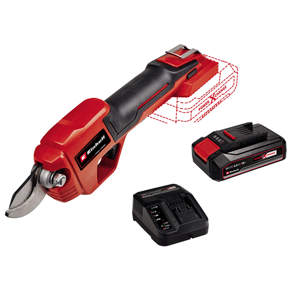 Tijera De Podar Jardin Inalámbrica 18v Bateria+ Carg Einhell-0