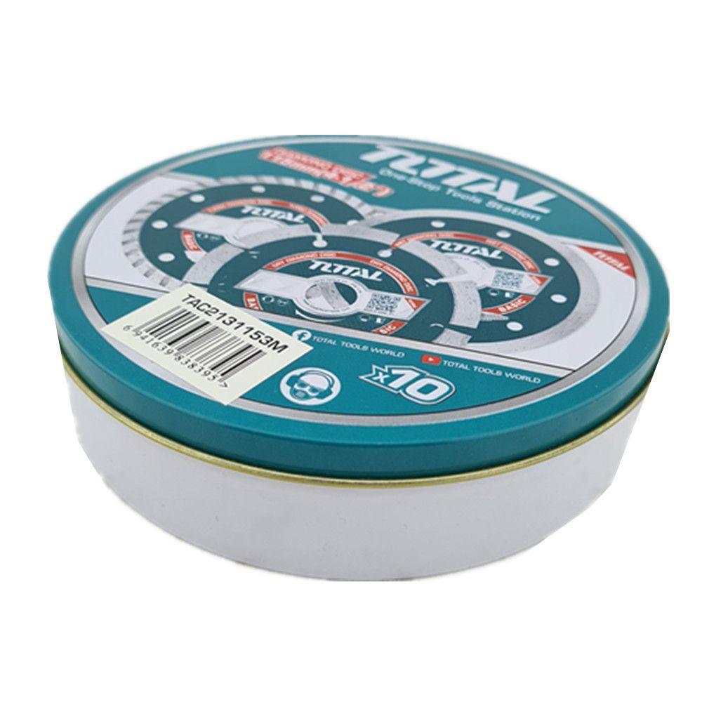 Disco De Corte Diamantado Turbo 4 1/2 115mm 10 Unids Total-1