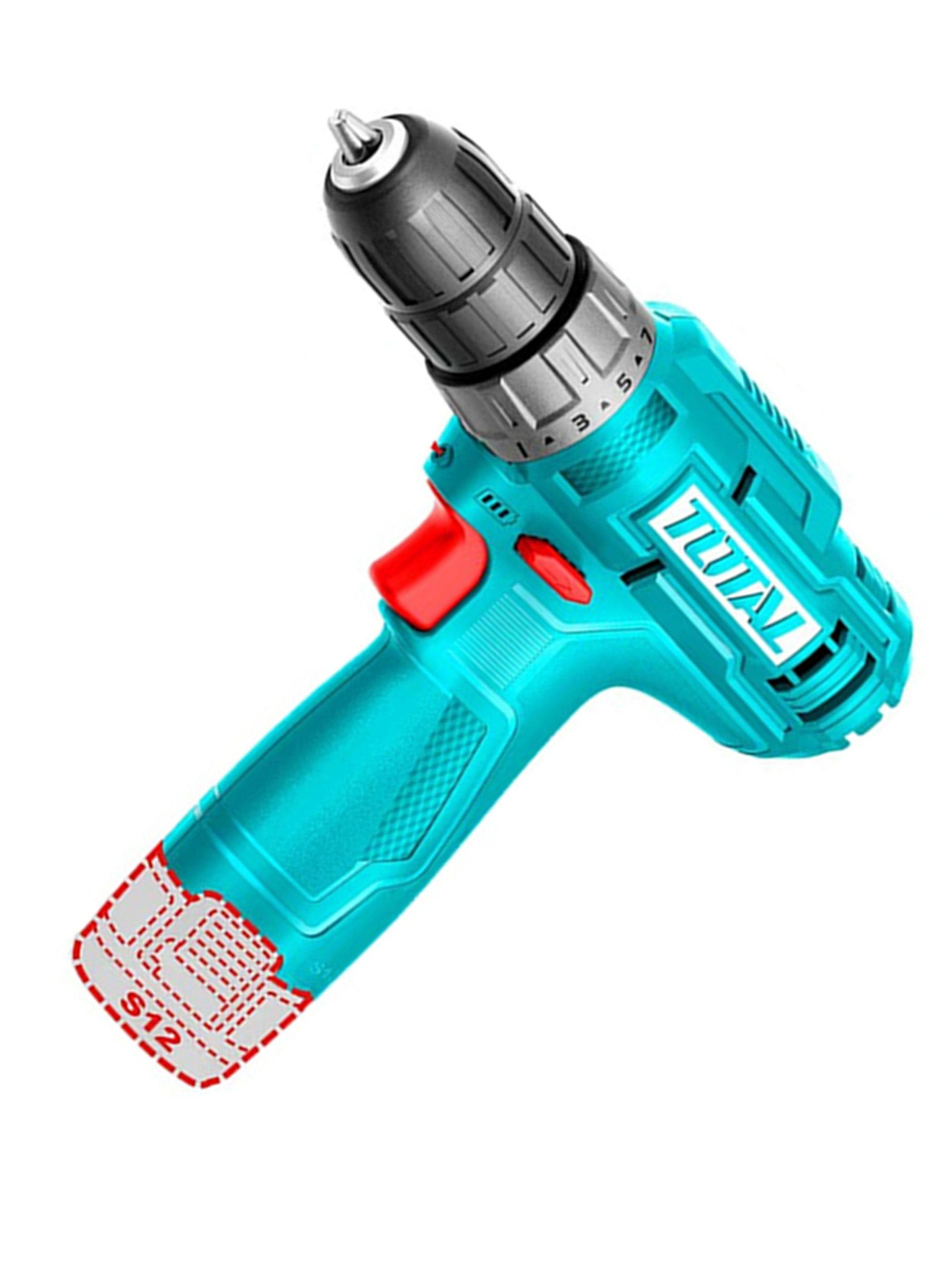 Taladro Atornillador Inalambrico 12v Bat Total Tdli12428-2