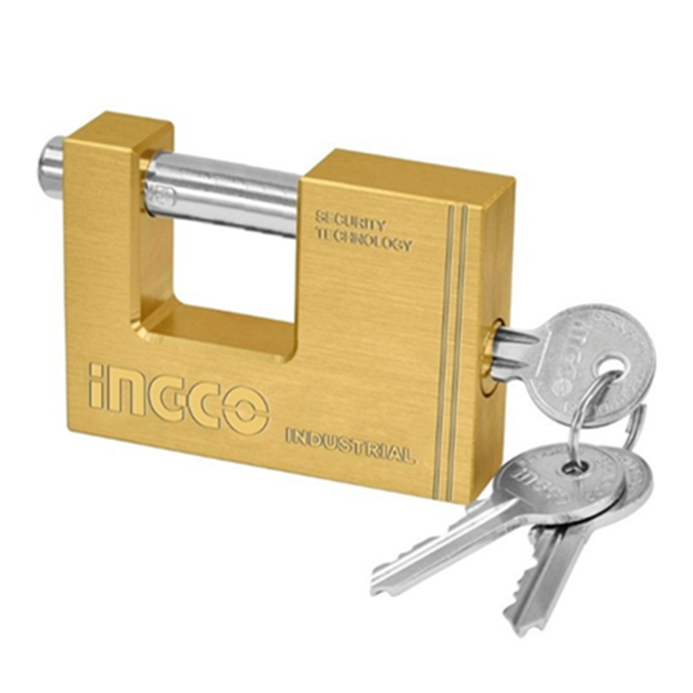 Candado Bronce Antipalanca 60 Mm C/3 Llaves Ingco-0