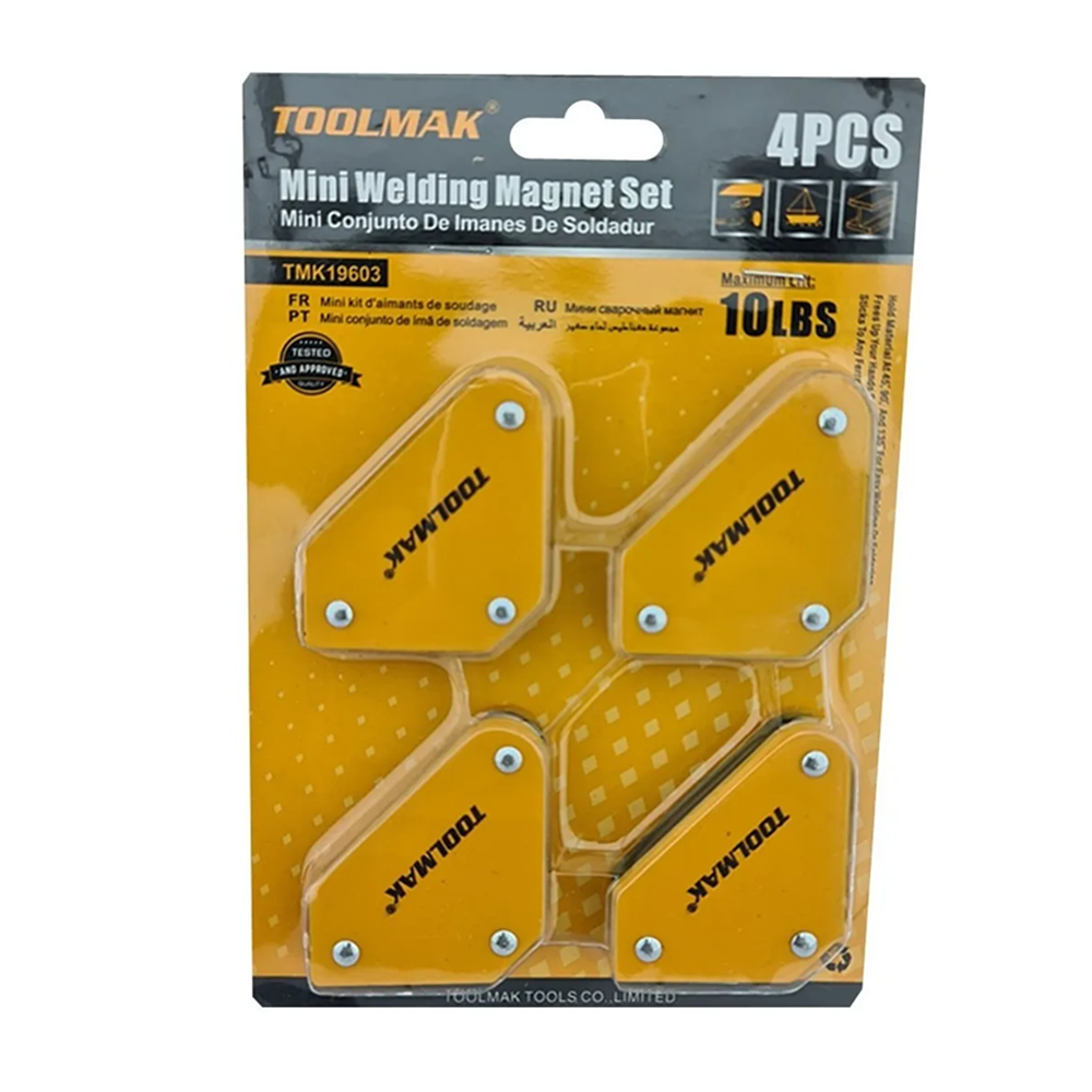 Kit 4 Mini Escuadras Magneticas 10 Lbs Soldar Tmk-2