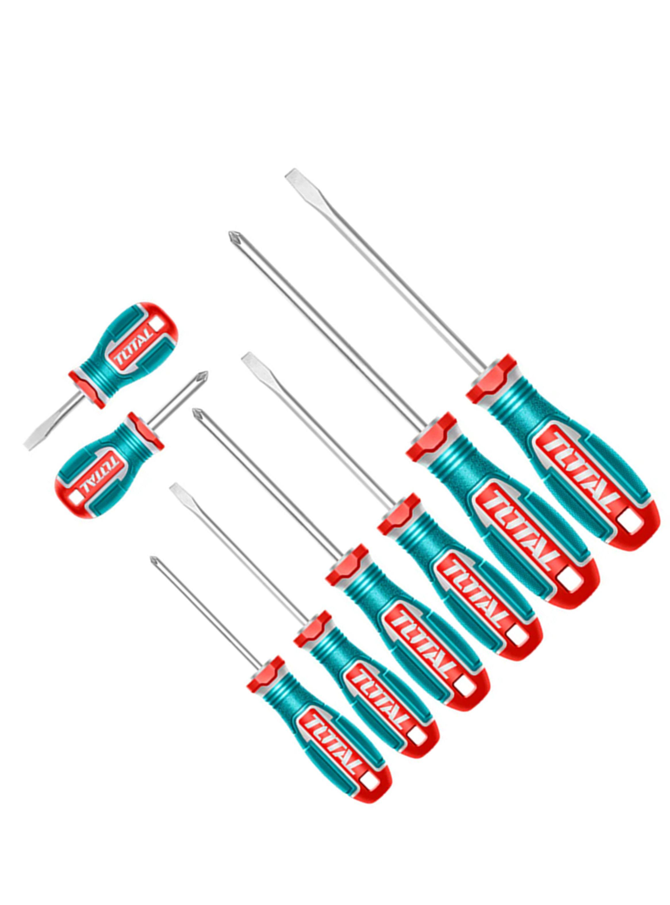 Kit Set Juego Destornilladores 8 Piezas Total Tksds0826-2
