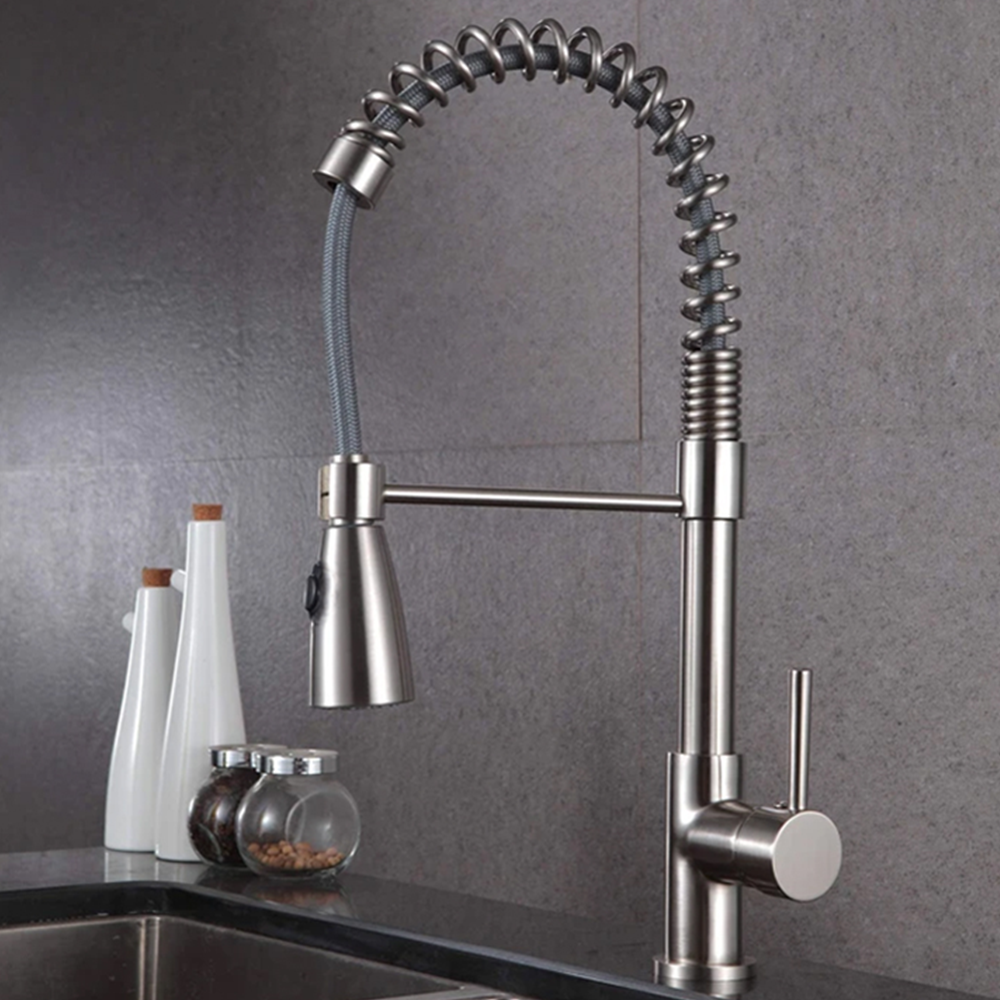 Llave Monomando Lavaplatos Vertical Profesional-1